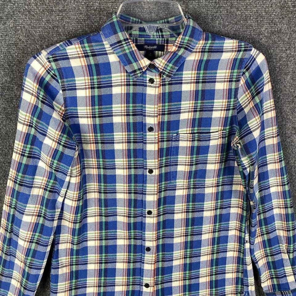 Madewell Madewell Flannel Shirt Women's Small Plaid Cotton Adults S Size S / US 4 / IT 40 - 2 Thumbnail
