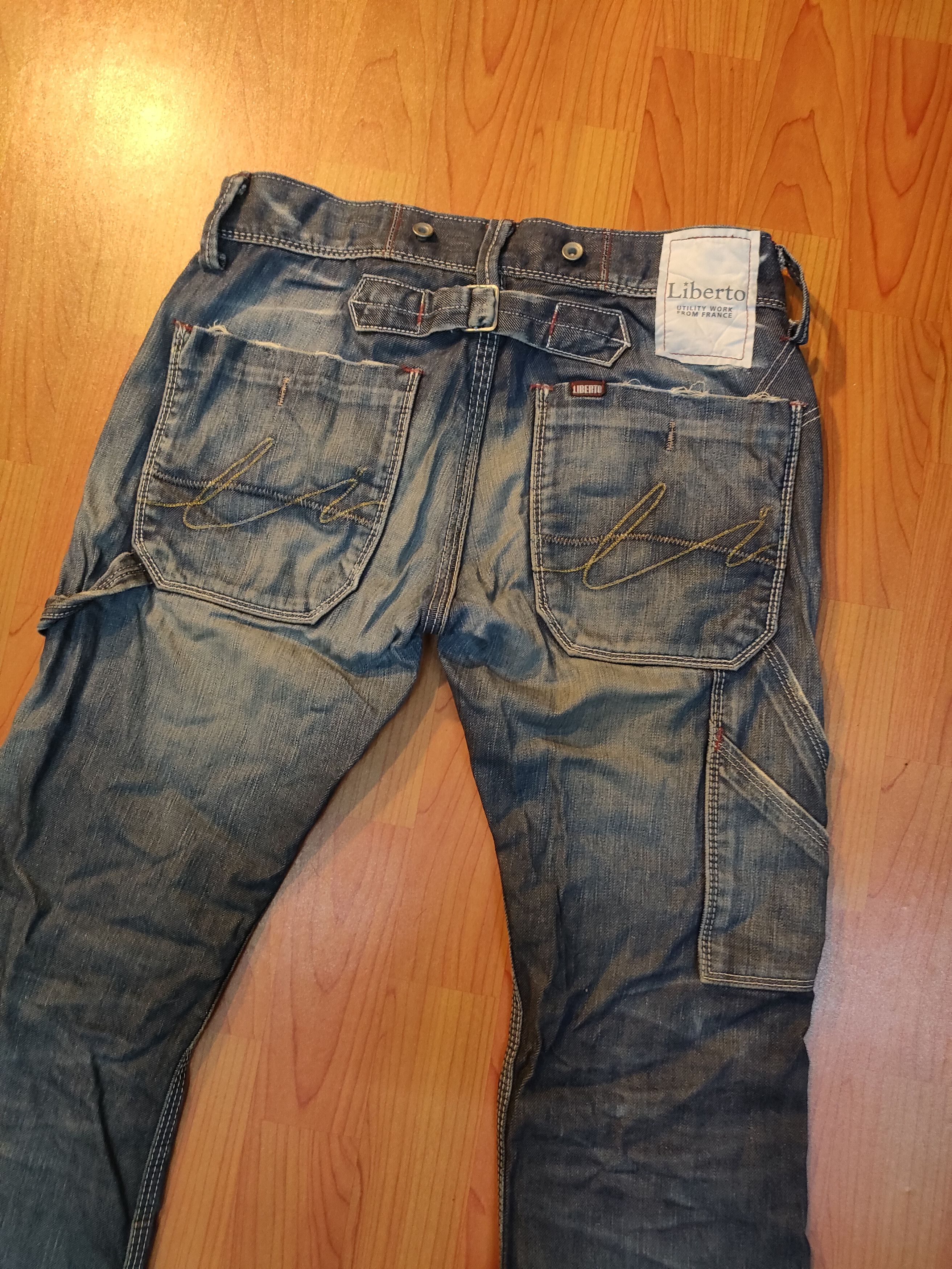 If Six Was Nine × Japanese Brand Flare🔥🔥Libero Carpanter Buckle Back Jeans Size US 30 / EU 46 - 3 Thumbnail