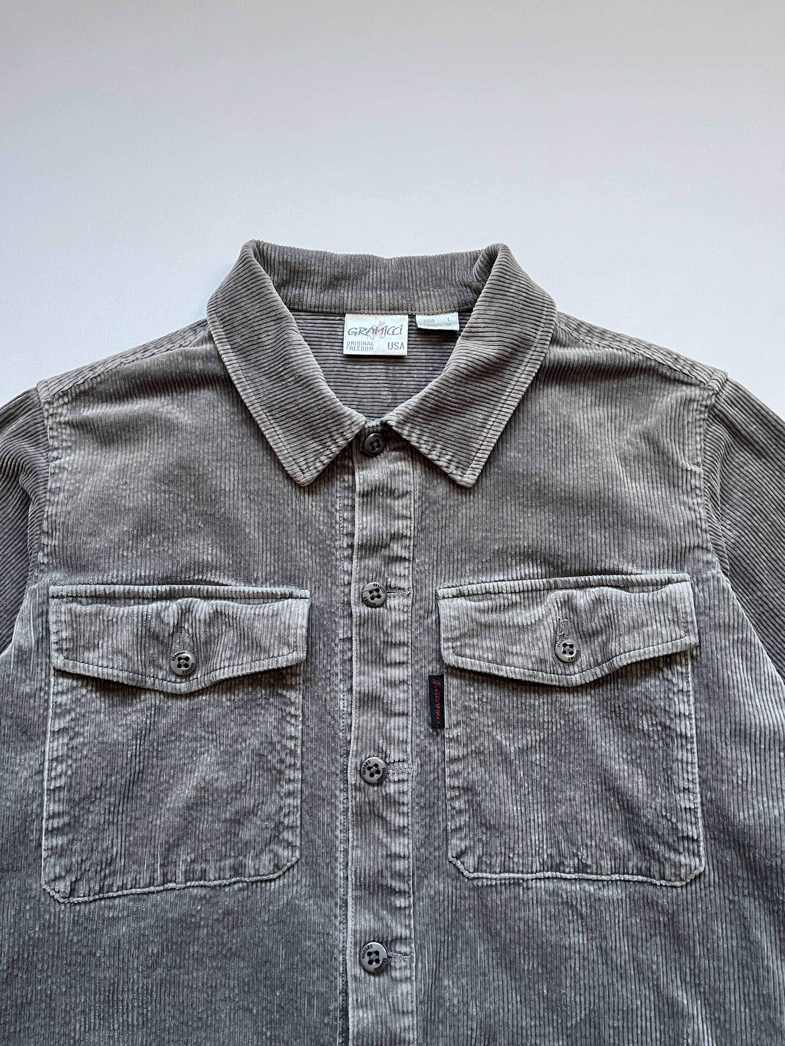 Gramicci Vintage Gramicci Corduroy Trucker Jacket Grey Size US M / EU 48-50 / 2 - 5 Thumbnail