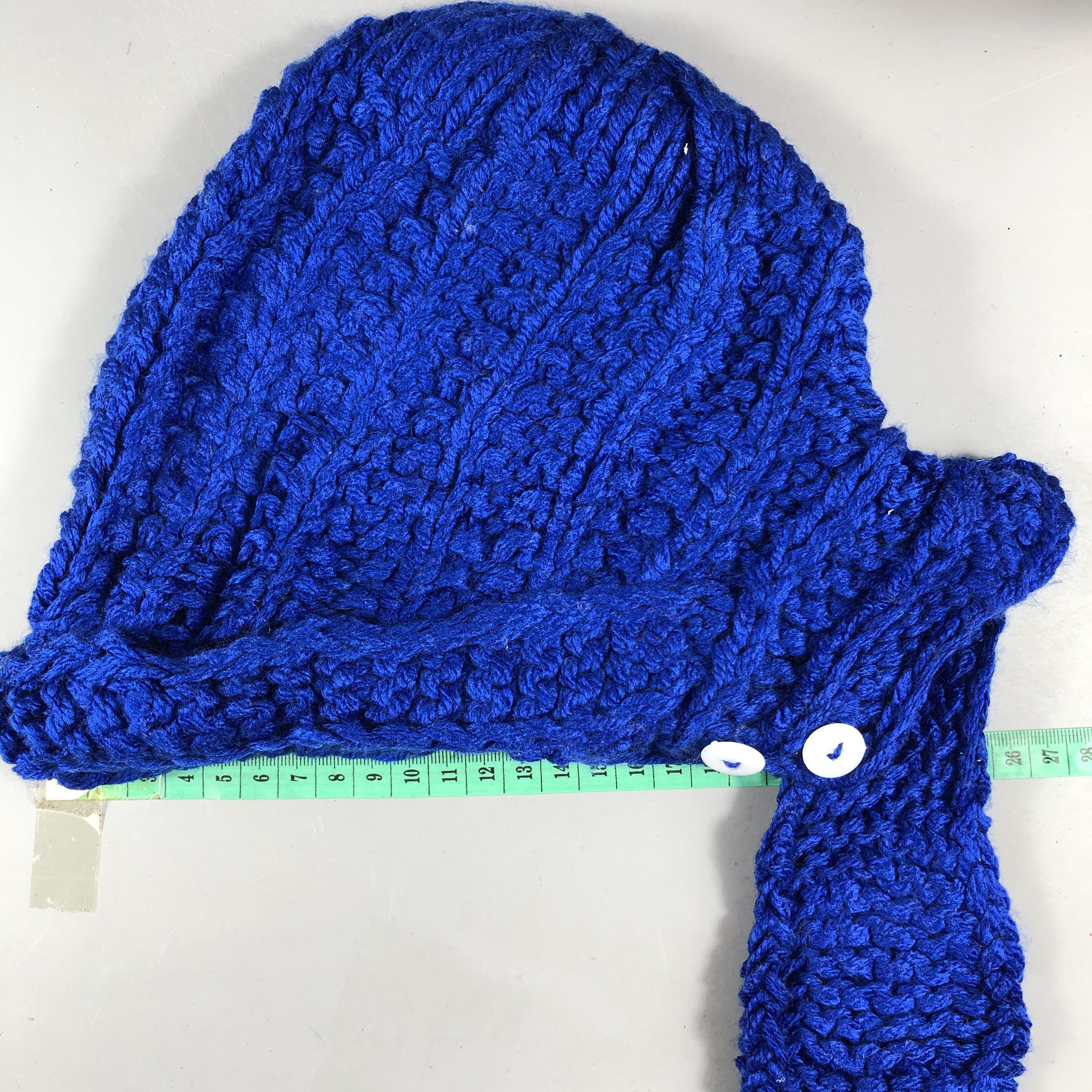 Japanese Brand Unknown Cable Knit Crochet Hat Beanie Size ONE SIZE - 3 Thumbnail