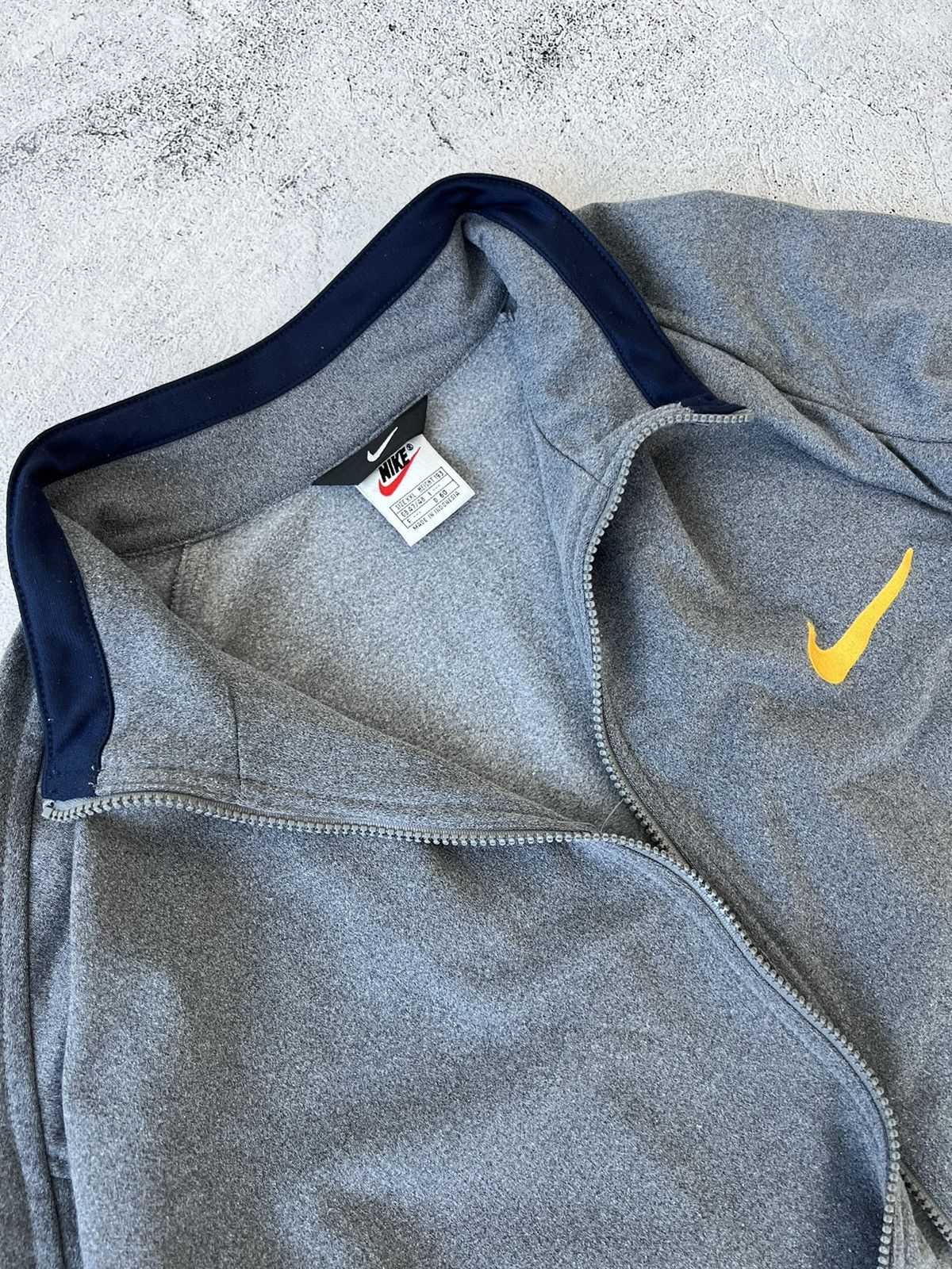Nike × Vintage 🩸RARE🩸Nike Vintage Zip Sweatshirt Big Logo 90s Size US XXL / EU 58 / 5 - 6 Thumbnail