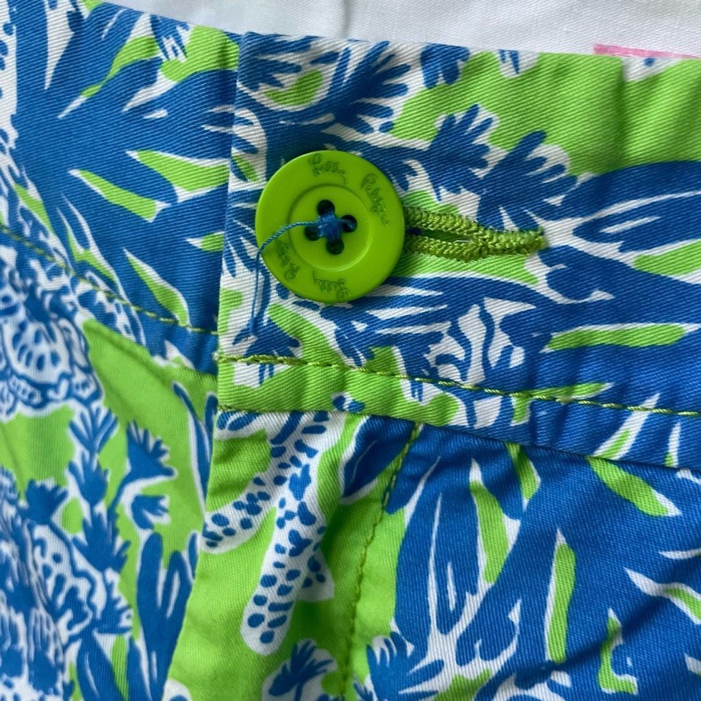 Lilly Pulitzer Lilly Pulitzer The Callahan in Limeade Biggest Fan Print Sho Size 27" / US 4 / IT 40 - 4 Thumbnail