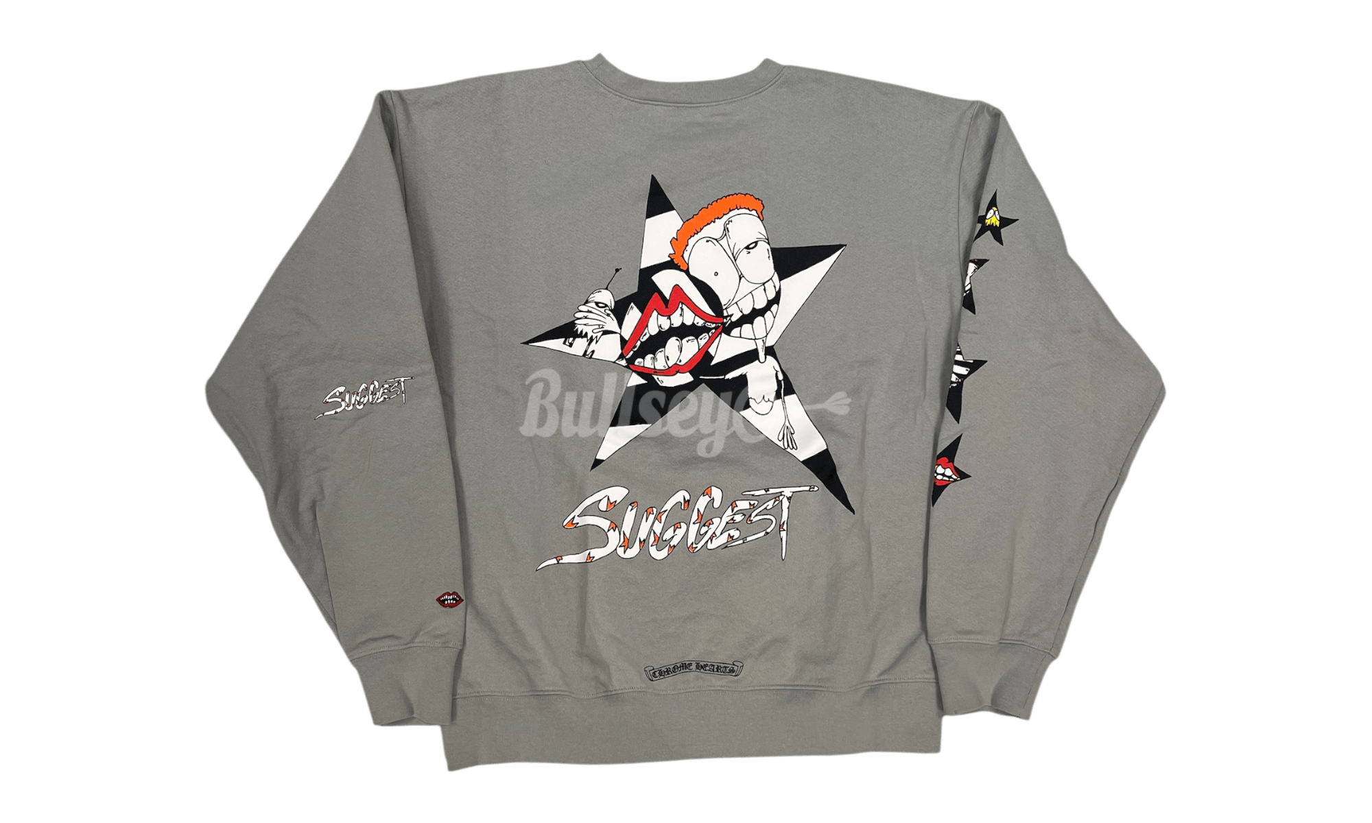 Chrome Hearts Matty Boy Suggest Grey Crewneck Size ONE SIZE - 1 Thumbnail