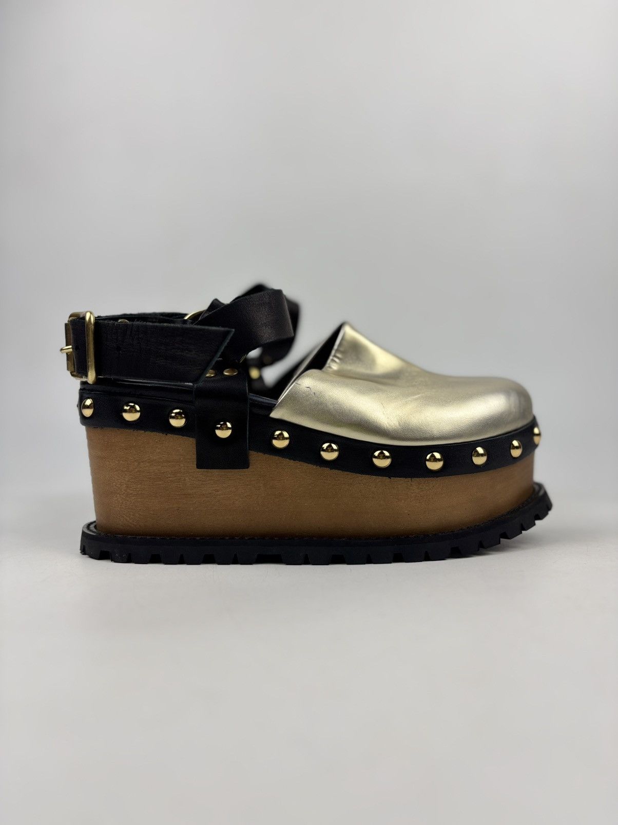 Sacai Sacai Buckled Platform Clogs Size US 6 / IT 36 - 2 Thumbnail