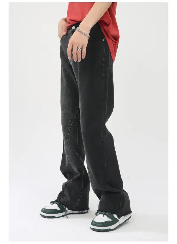 Japanese Brand Japanese retro gradient raw edge flared jeans casual Size US 32 / EU 48 - 5 Thumbnail
