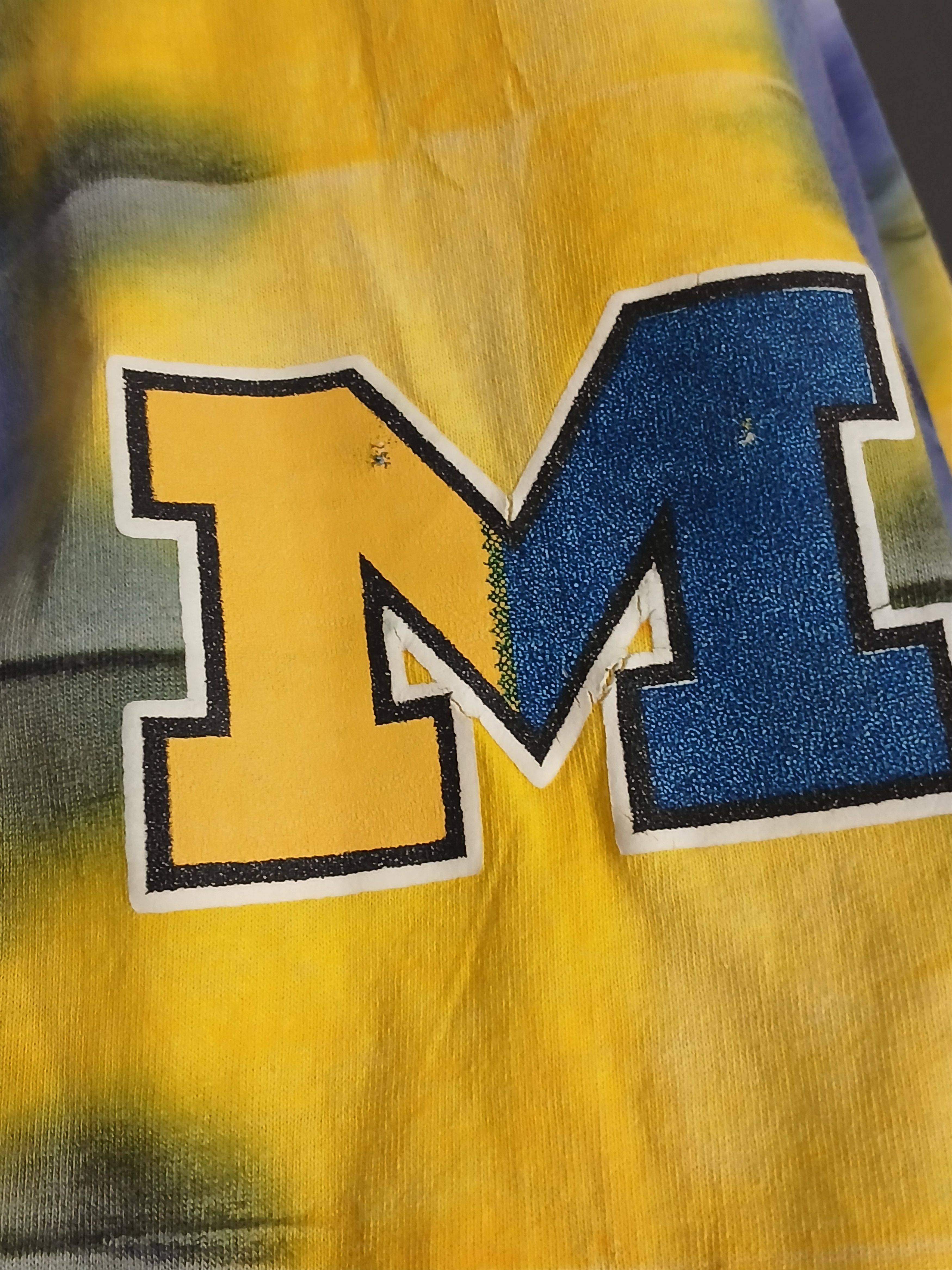 NFL Vintage NCAA Michigan Wolverines Single Stitch T-Shirt Size US XL / EU 56 / 4 - 5 Thumbnail
