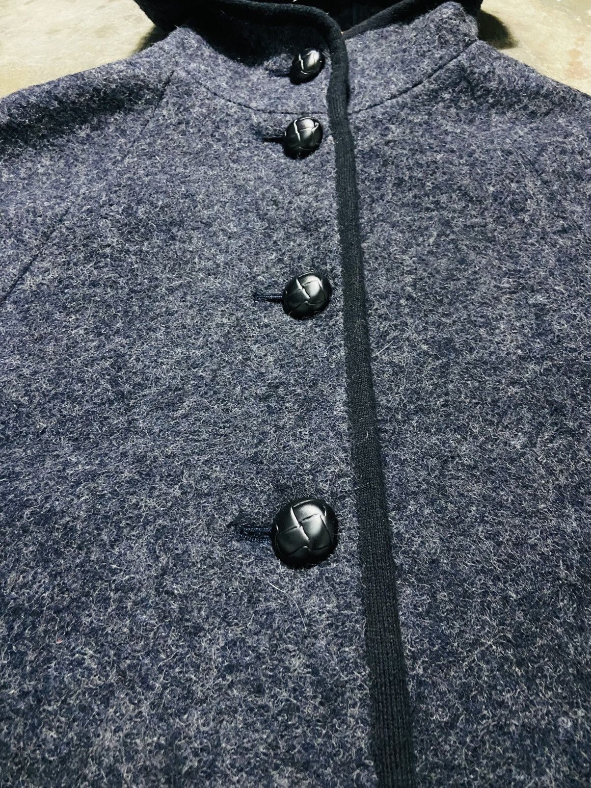 Japanese Brand Couleurs di Topkapi Wool Poncho Cape with Hoodid and Pockets Size US L / EU 52-54 / 3 - 9 Thumbnail