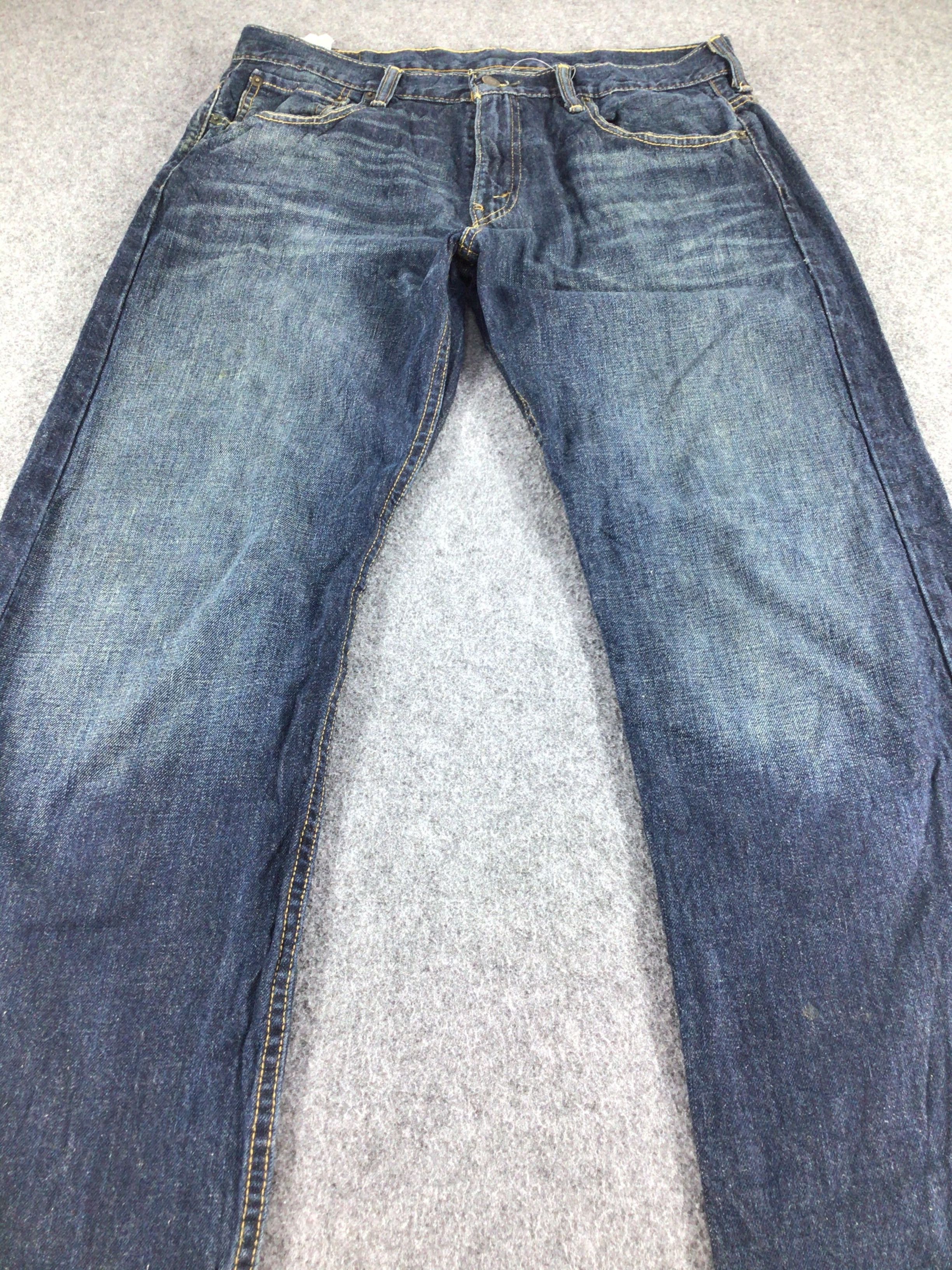 Levi's Vintage Levis 569 Jeans Blue Wash Denim -J499 Size US 35 - 3 Thumbnail