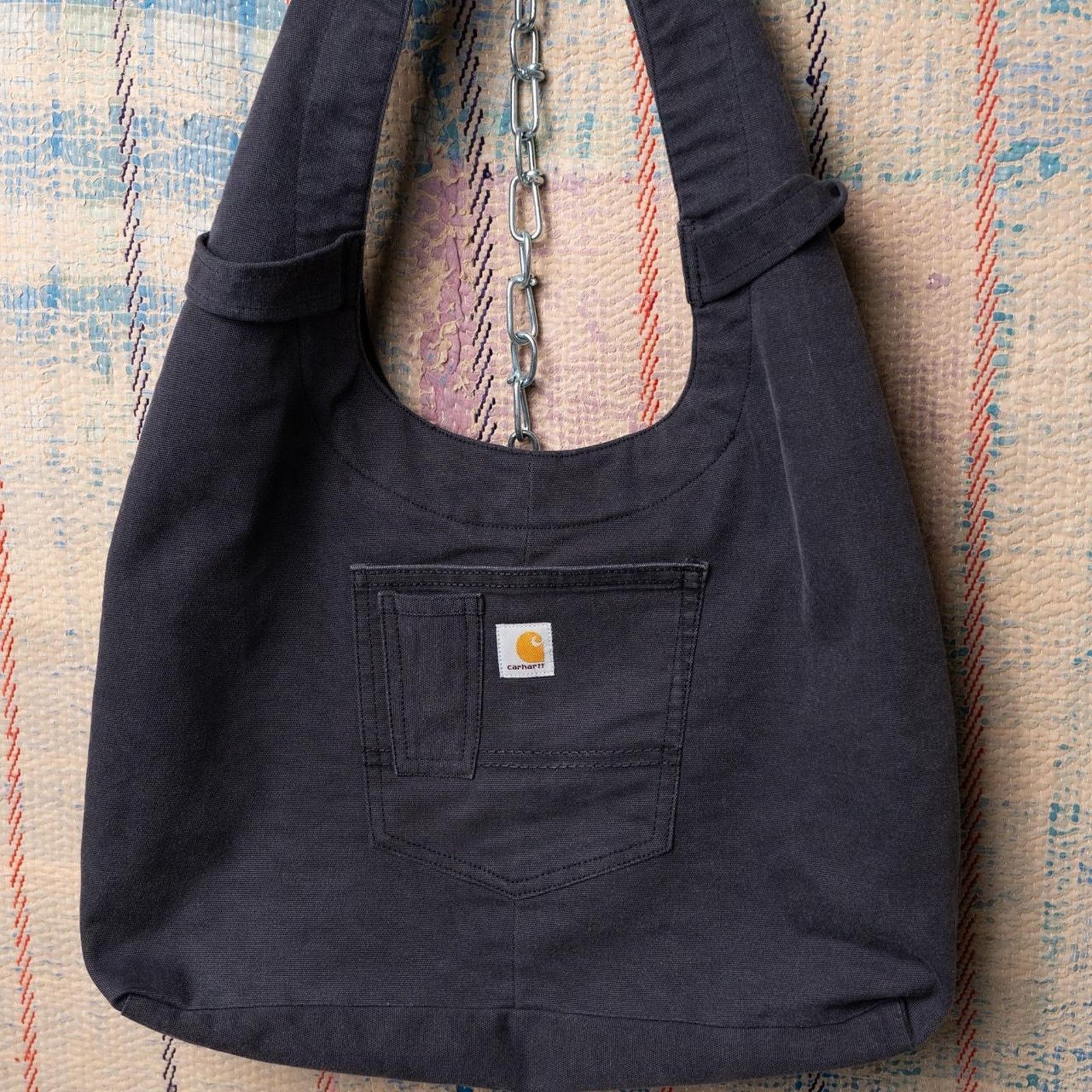 Carhartt Upcycled carhartt hobo bag | Upcycled shoulder bag Size ONE SIZE - 4 Thumbnail