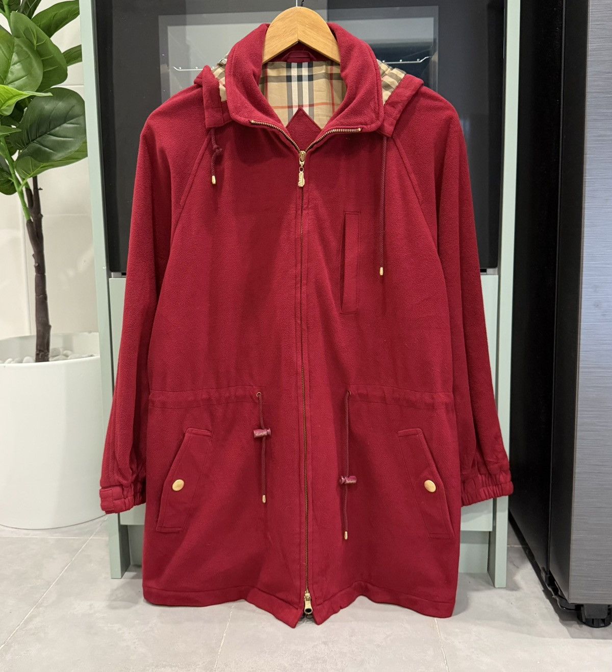 Burberry Vintage Burberry’s Fleece Zipped Jacket / Coat Size M / US 6-8 / IT 42-44 - 3 Thumbnail