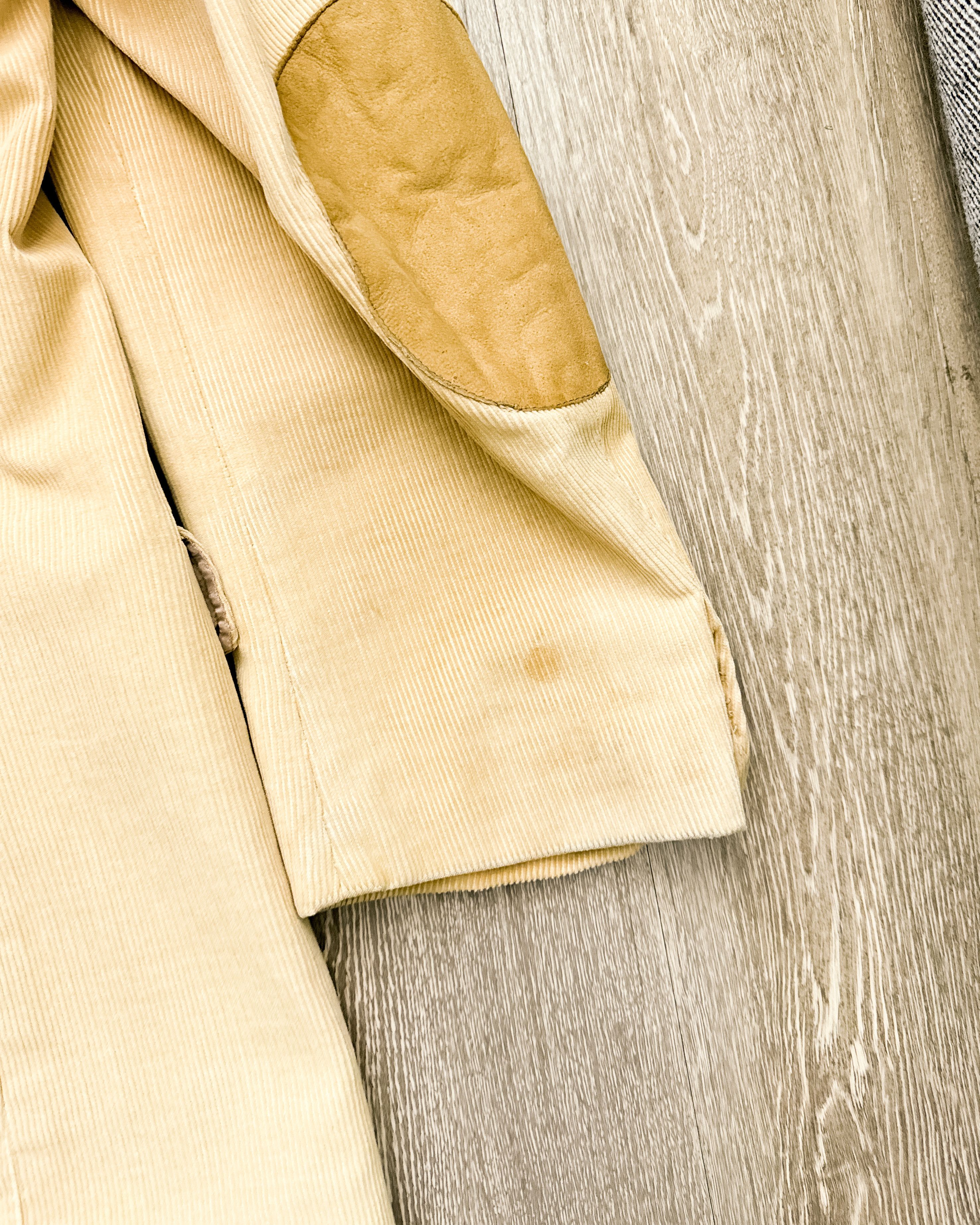 Vintage Vintage CCC Western Corduroy Blazer Beige 46L Elbow Patches Size 46L - 8 Thumbnail