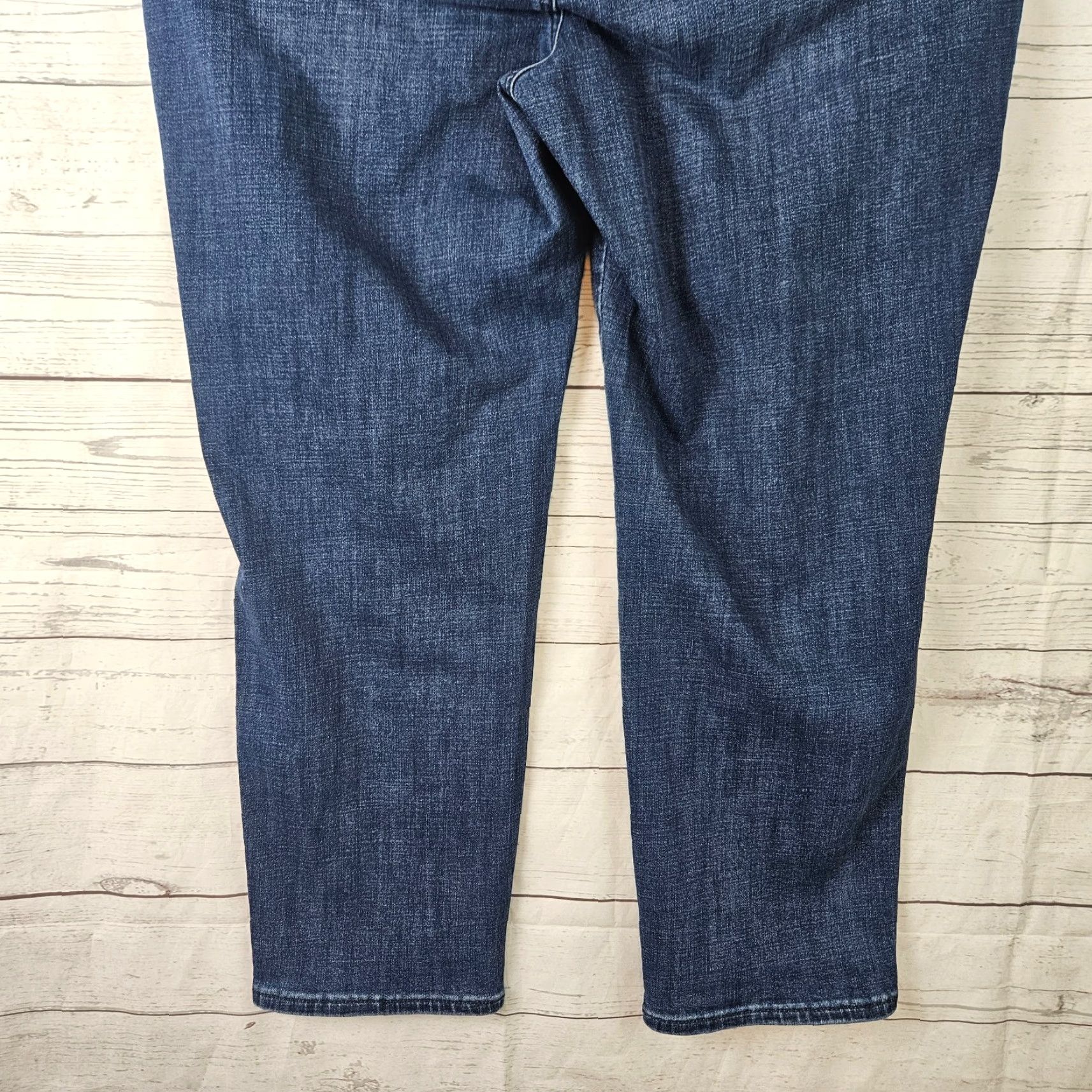 NYDJ NYDJ Jeans Ankle Womens 18W Plus Size Blue 18W High Rise Medium Wash Denim Cotton Blend Size 40" / US 18 - 5 Thumbnail