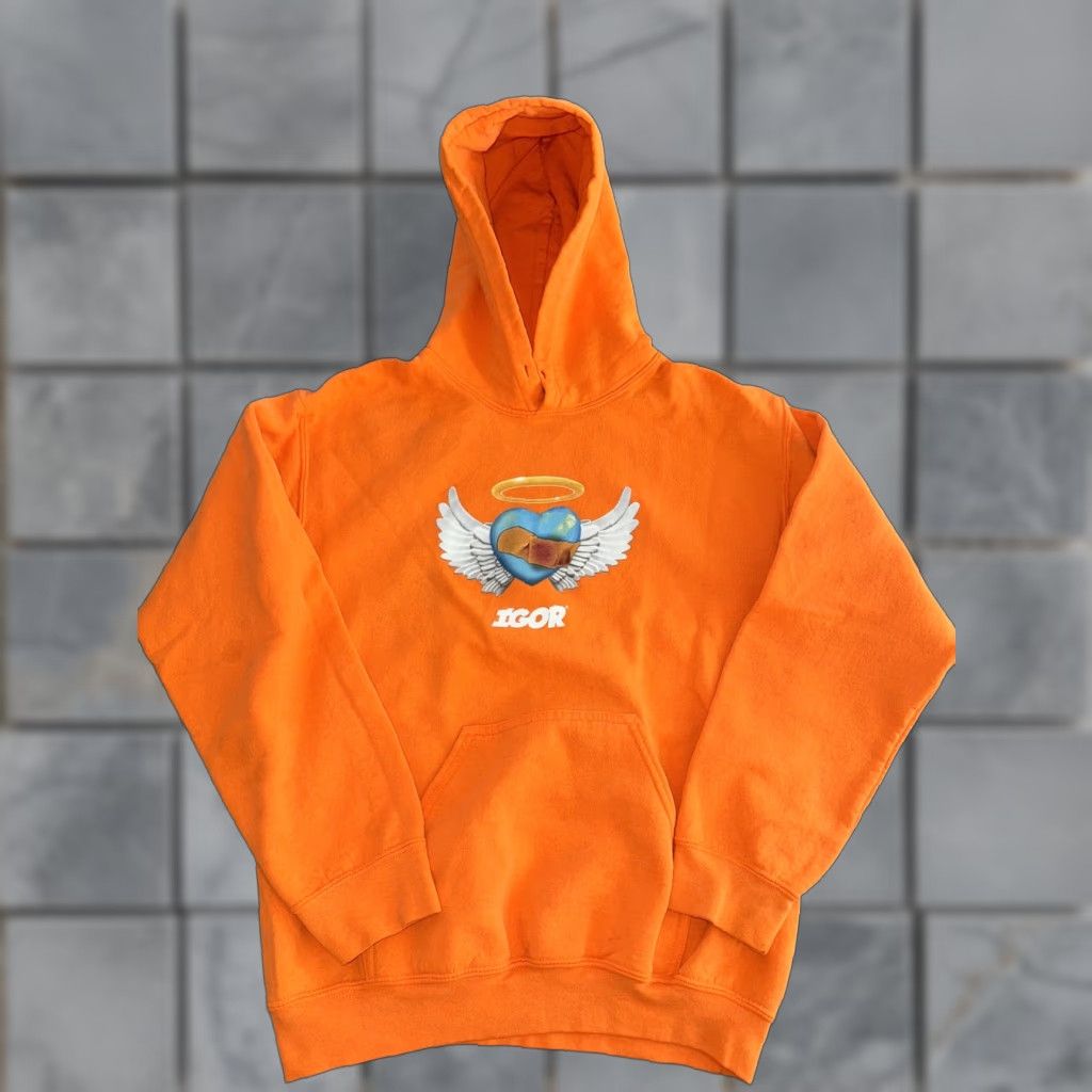 Vintage VINTAGE Tyler The Creator Igor Hoodie Orange Small Mens Sweatshirt 19x24 Size US S / EU 44-46 / 1 - 1 Thumbnail