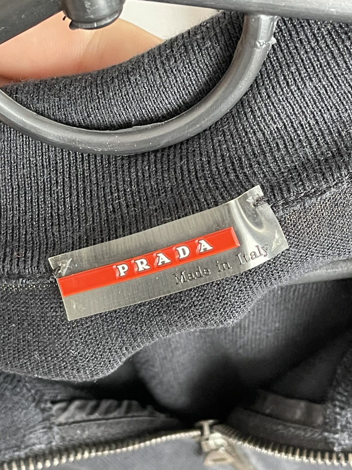 Prada Prada Italy Knit Sweater Sweatshirt Pocket Vintage Size US L / EU 52-54 / 3 - 13 Thumbnail