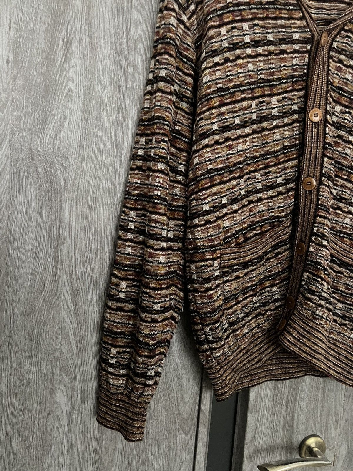 Missoni × Vintage Missoni sport cardigan 46L knit retro Size 46L - 4 Thumbnail