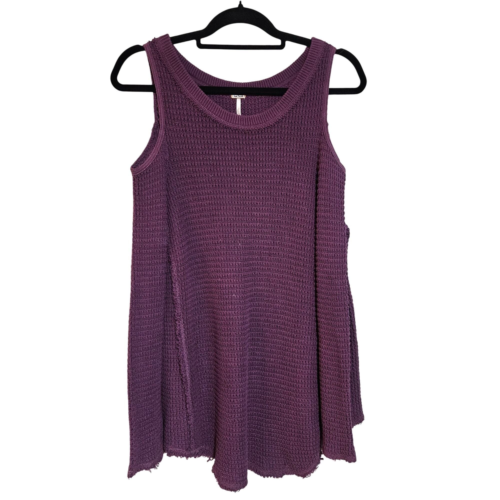 Free People Free People Women Plum Cold Shoulder Thermal Top M Festival Size S / US 4 / IT 40 - 2 Thumbnail