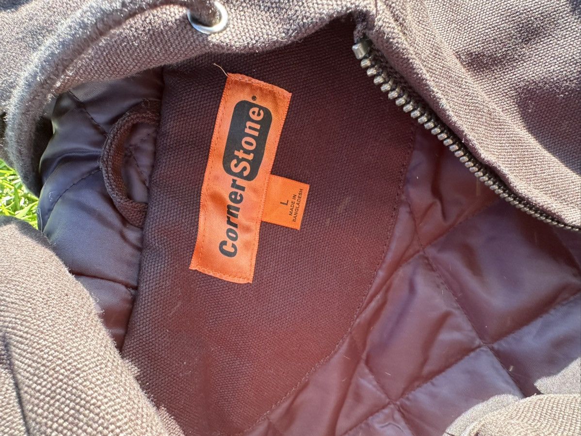 Other CornerStone Men’s Large Duck Hooded Quilted WORK Jacket Size US L / EU 52-54 / 3 - 5 Thumbnail