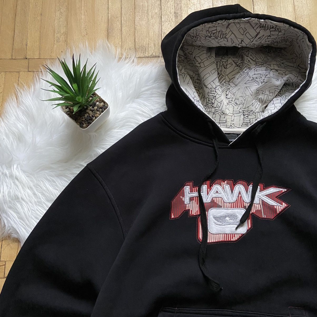 Tony Hawk 📌 Vintage Rare Tony Hawk Embroidered Logo Y2K Skate Hoodie Size US XL / EU 56 / 4 - 2 Thumbnail