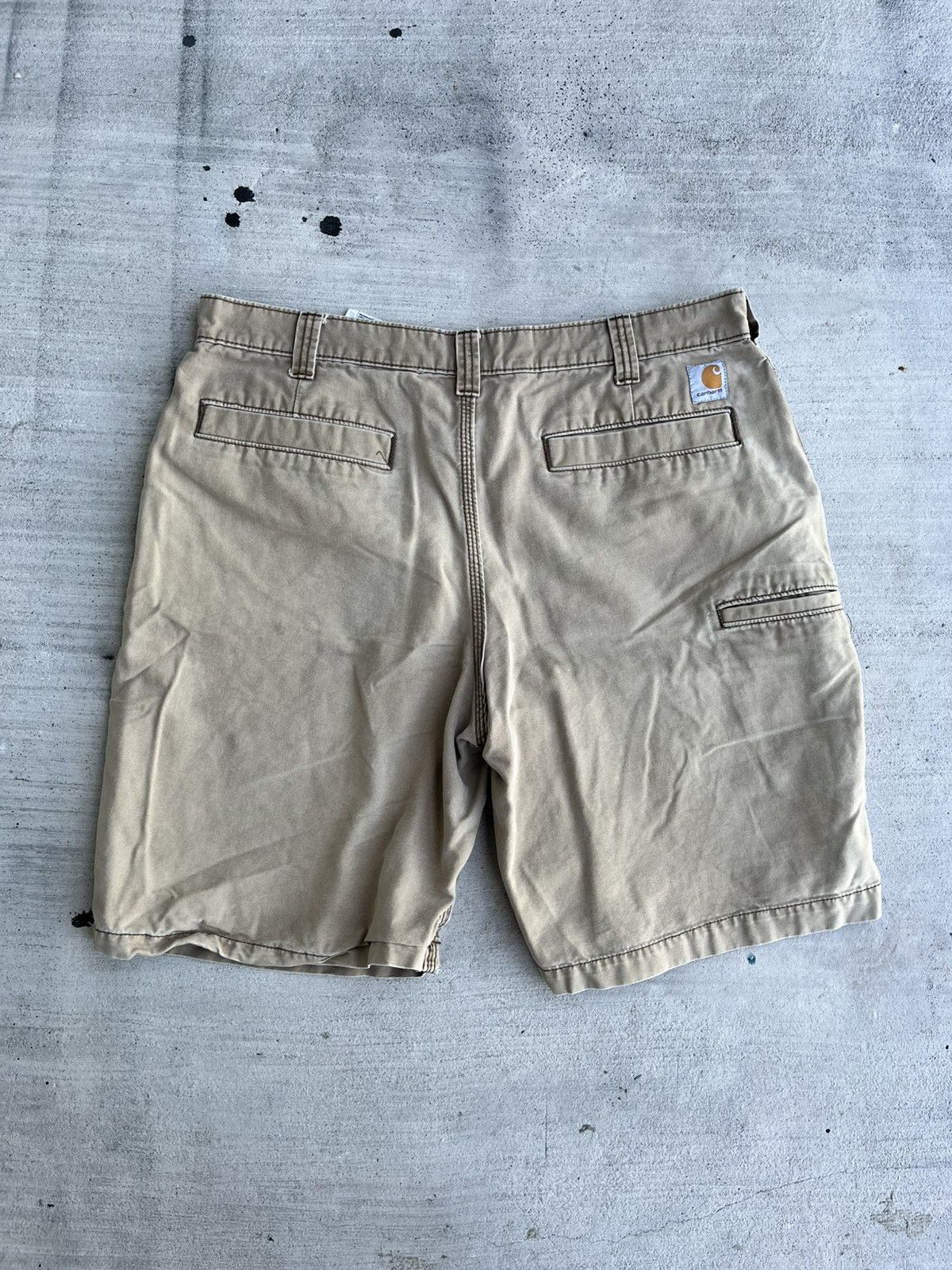 Carhartt × Vintage Carhartt Work Shorts (Size 36x10) Size US 36 / EU 52 - 2 Thumbnail