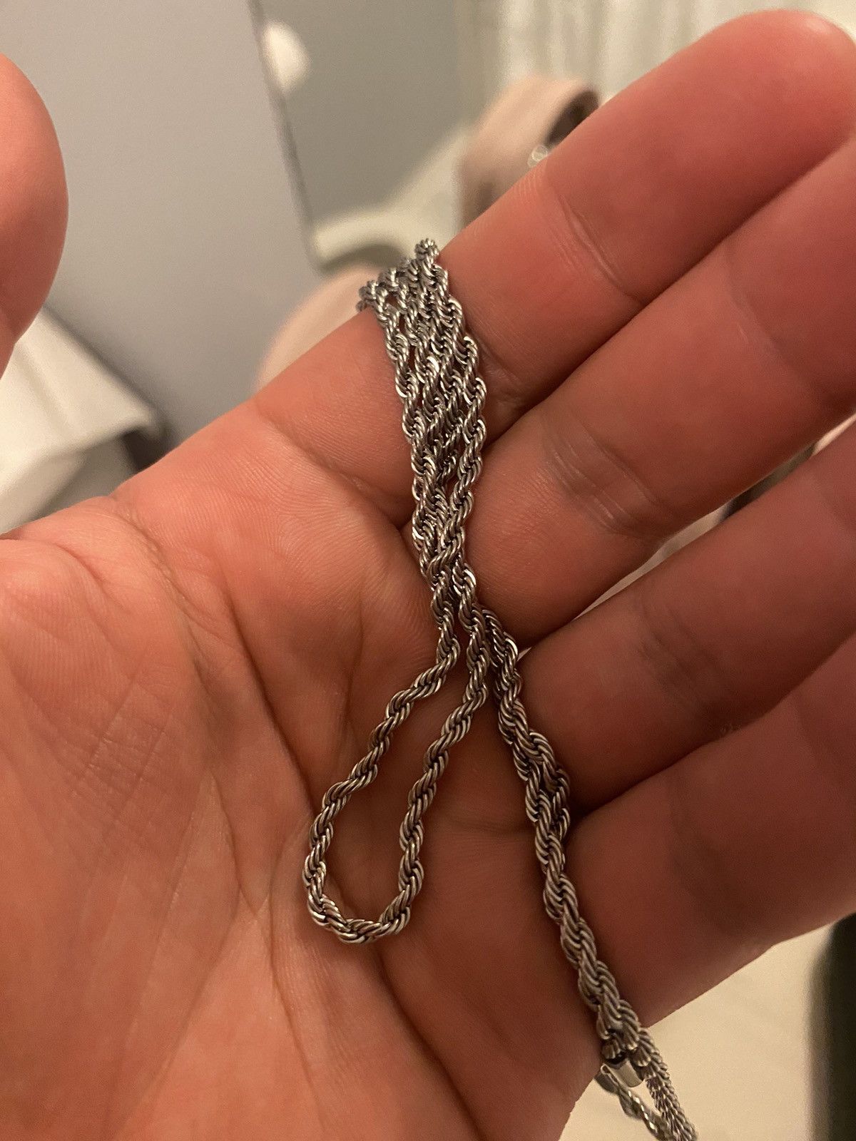 Japanese Brand × Vintage Silver Rope chain Size ONE SIZE - 3 Thumbnail