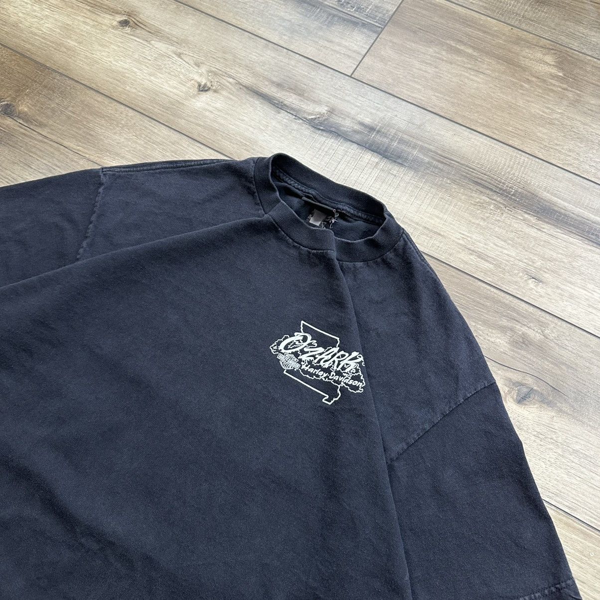 Harley Davidson Vintage 2002 Harley Davidson Black Biker Graphic Tee Size US XL / EU 56 / 4 - 3 Thumbnail