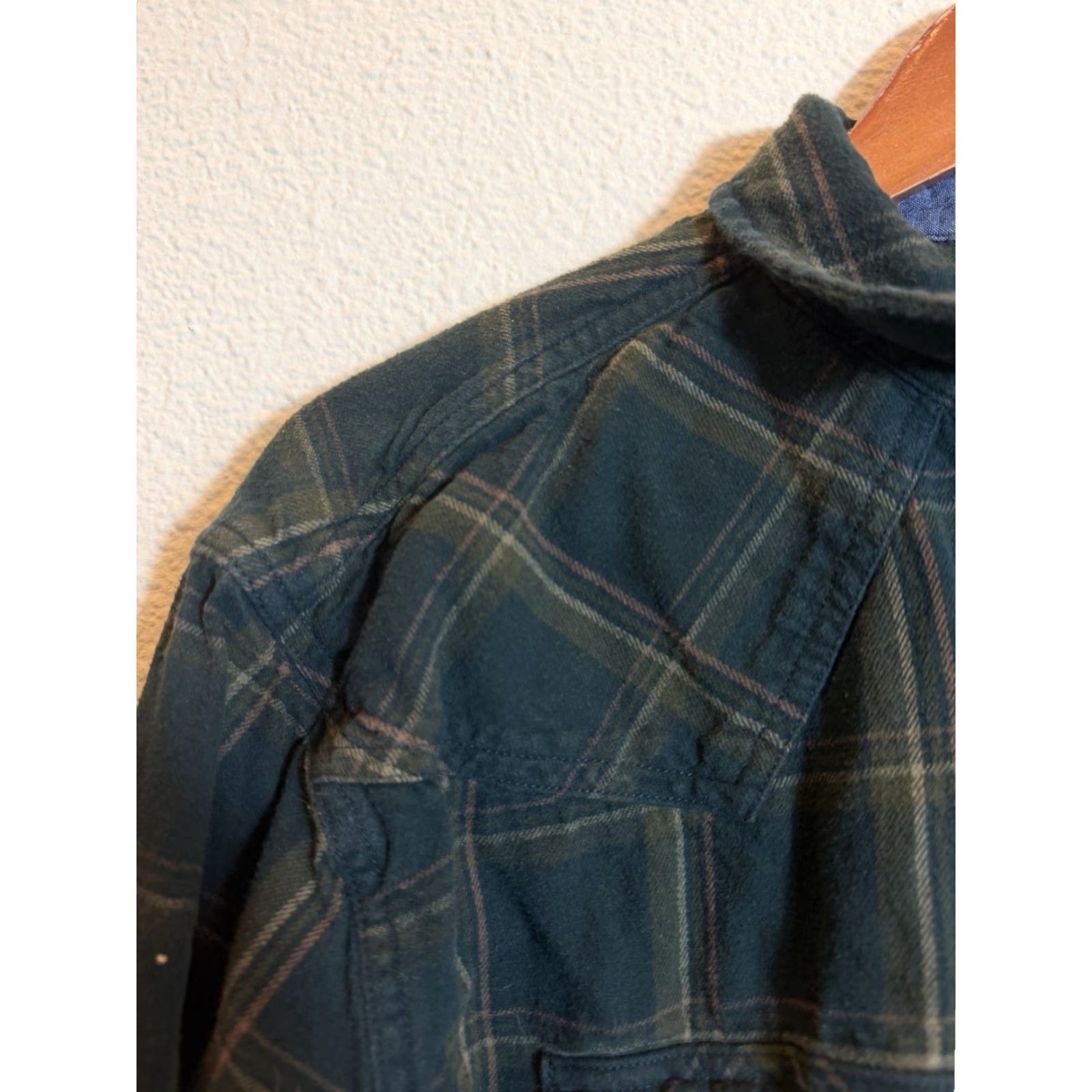 Cody James Cody James Men’s Large Long Sleeve Green Plaid Pearl Snap Flannel Shirt Size US L / EU 52-54 / 3 - 6 Thumbnail