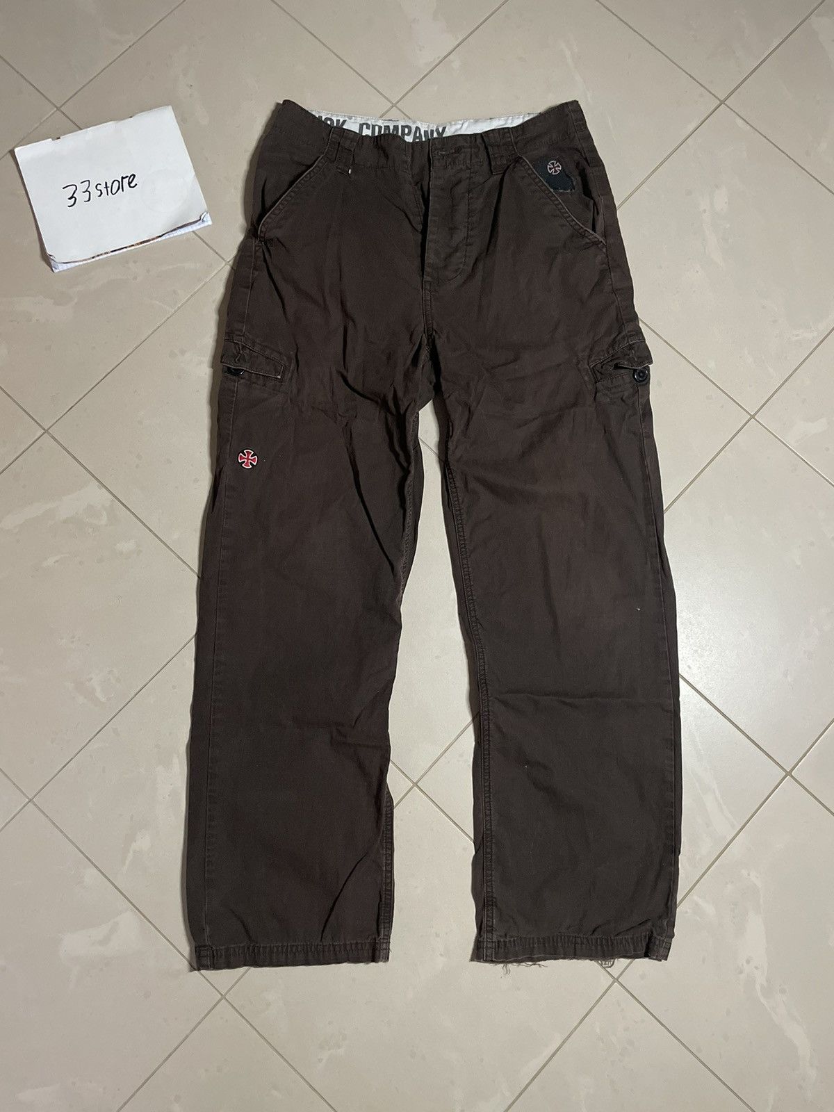 Independent Truck Co. Independent Vintage brown cargo pants Size US 30 / EU 46 - 1 Thumbnail