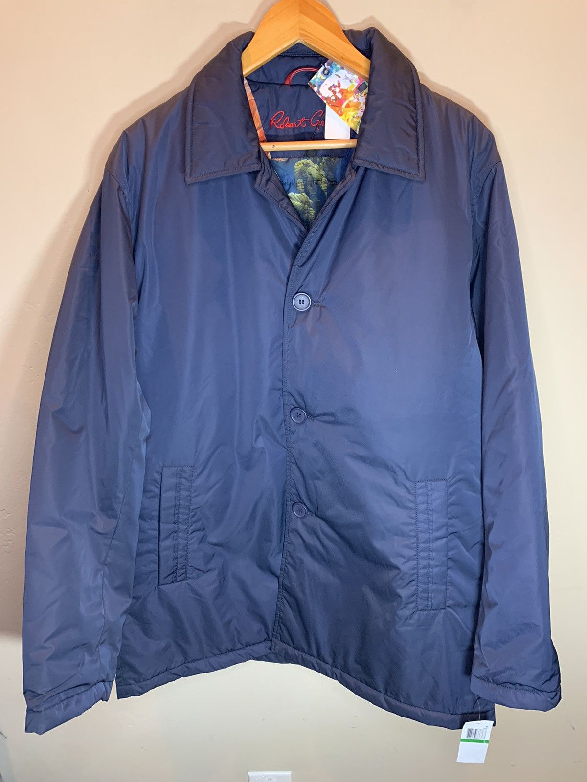 Robert Graham *RARE* New Robert Graham Floral Lined Padded Coat Jacket - L Size US L / EU 52-54 / 3 - 1 Thumbnail
