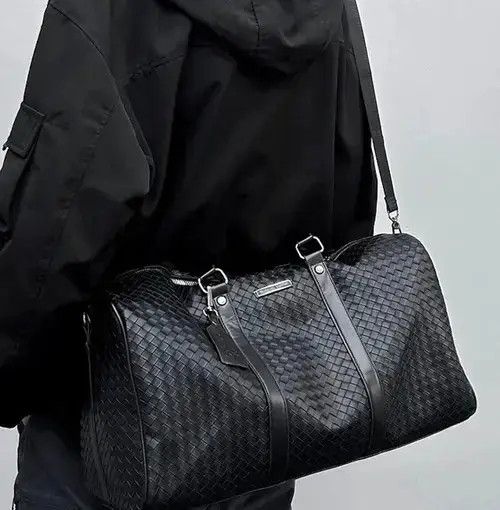 VIBE Outdoor retro woven travel duffle bag pu leather Size ONE SIZE - 2 Thumbnail