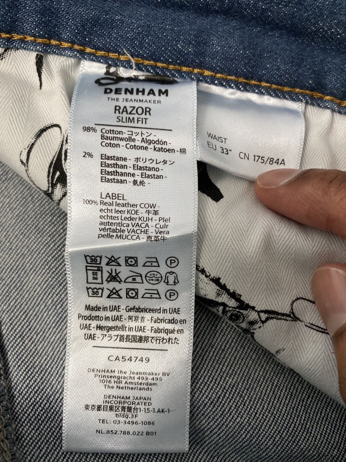 DENHAM Denham Slim Fit Blue Jean Size US 33 - 4 Thumbnail