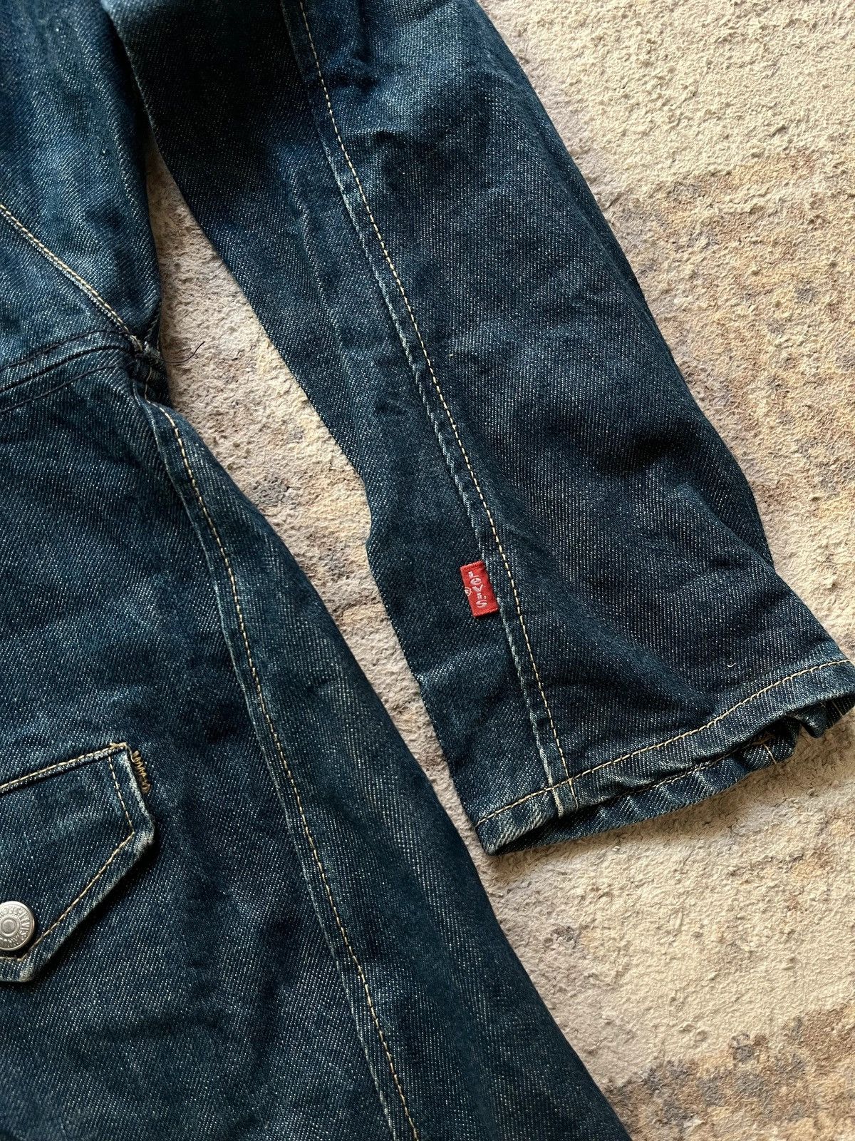 Levi's Levi's Engineered Jeans Sz M 2002 Y2K Denim Coat Jacket Size M / US 6-8 / IT 42-44 - 5 Thumbnail