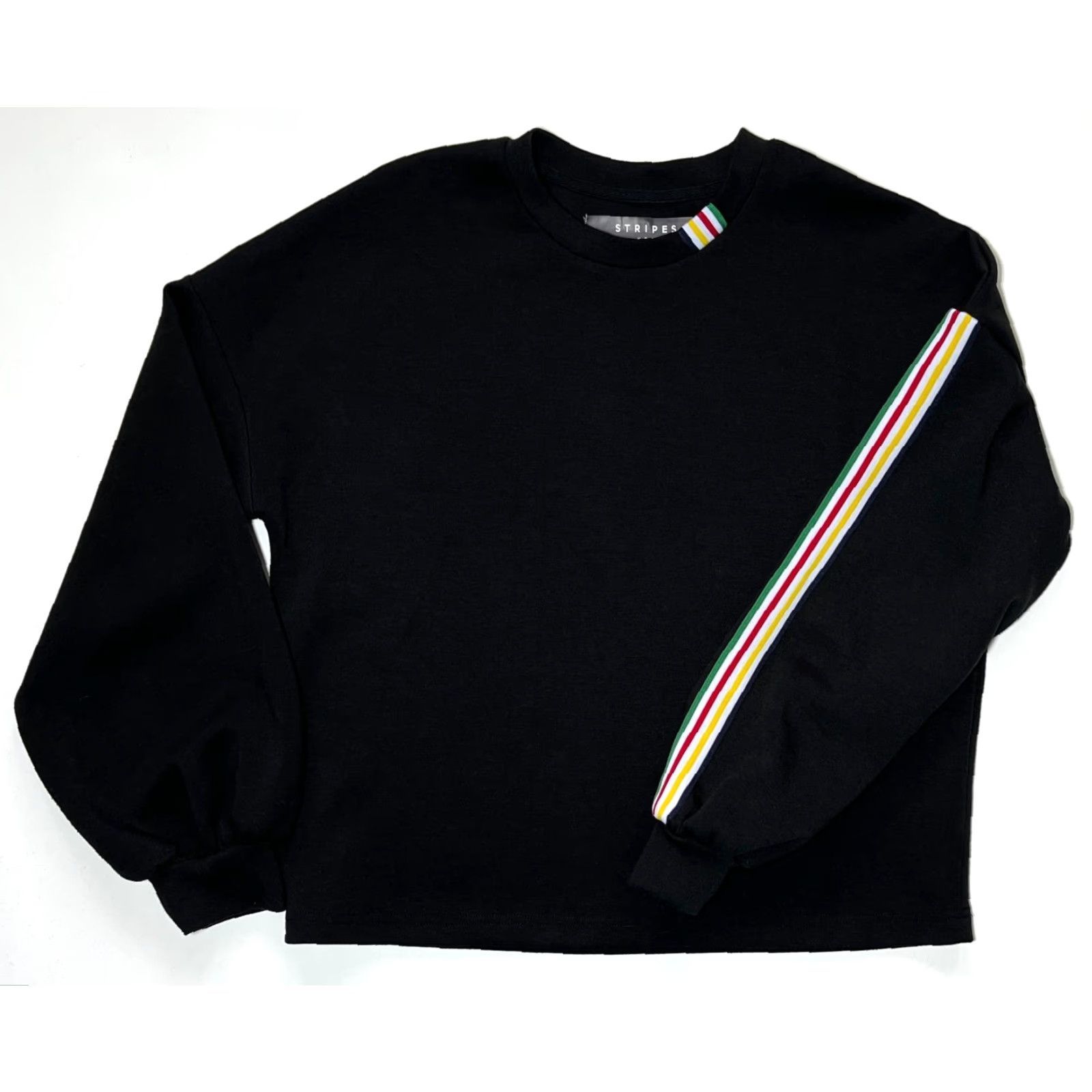 Vintage HBC Stripes Women's Long Sleeve Crewneck Pullover Shirt XS? (Original size S) Black Size S / US 4 / IT 40 - 3 Thumbnail
