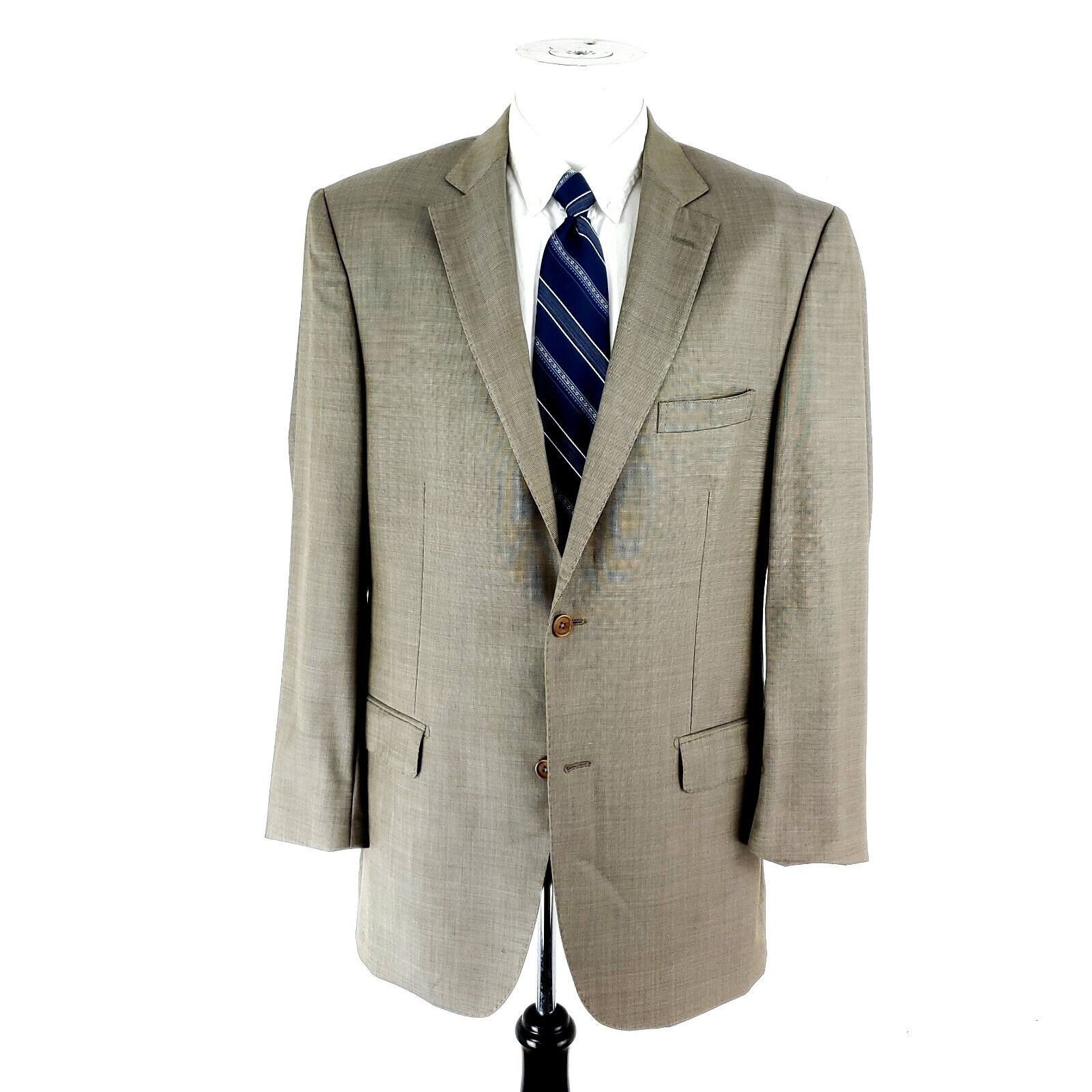 Pronto Uomo Pronto Uomo Signature Zigone Super 110s Wool 2 Button Blazer Size 40L - 3 Thumbnail