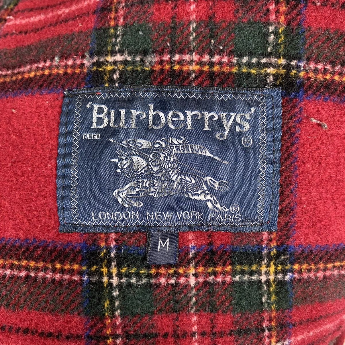 Burberry 🔥VINTAGE DUFFLE WOOL JACKET BURBERRYS CHECK TARTAN BLANKET Size US M / EU 48-50 / 2 - 21 Thumbnail