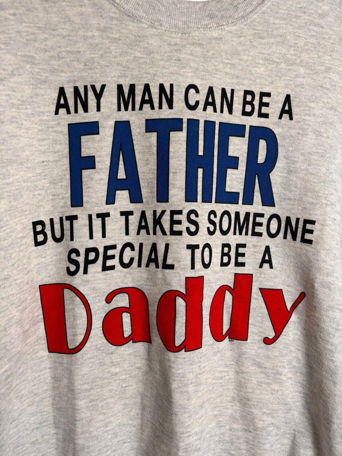 Jerzees × Vintage VTG 90s Funny Parody Daddy Crewneck Sweater Large Jerzees Size US L / EU 52-54 / 3 - 3 Thumbnail