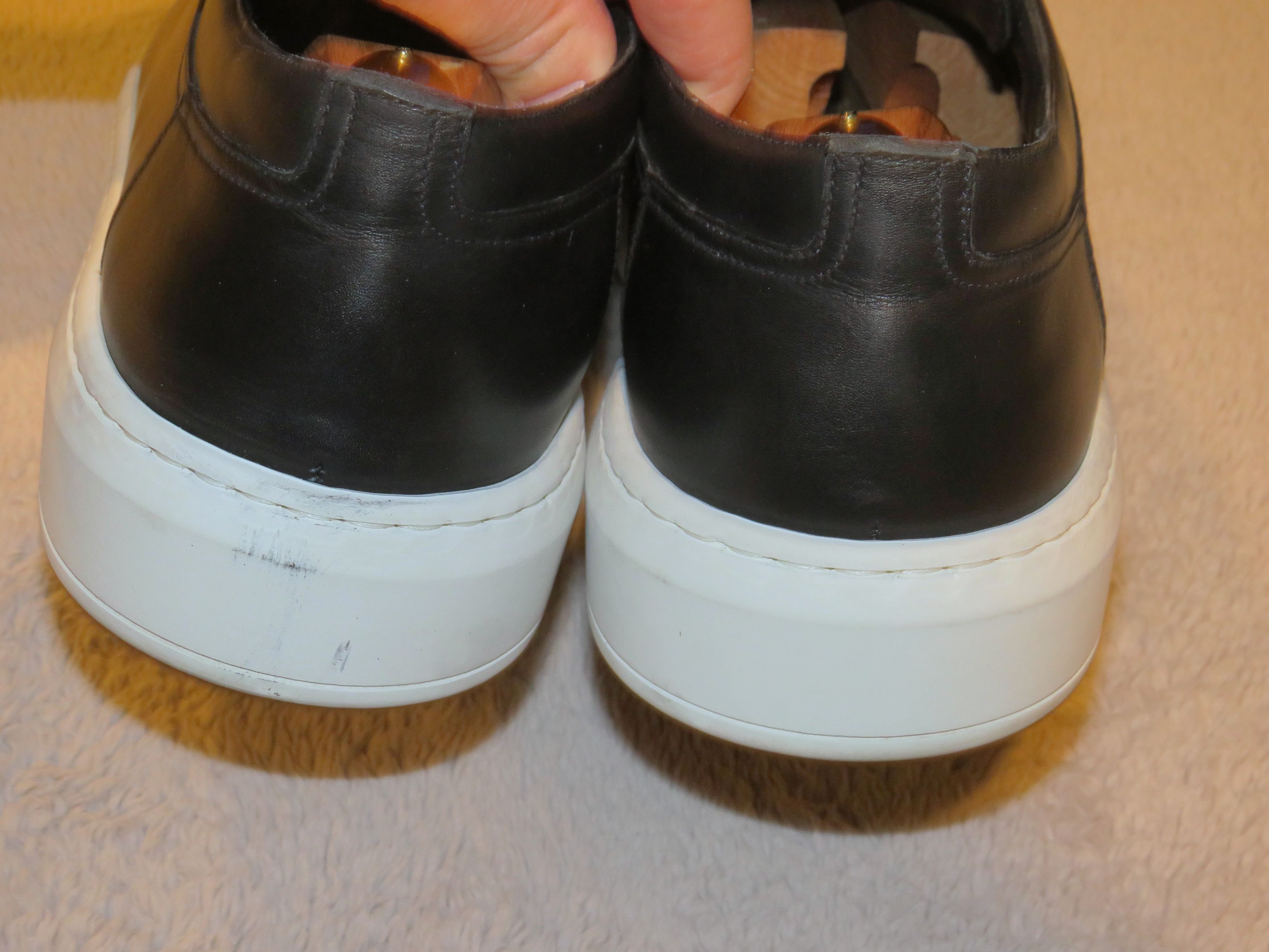 J.M. Weston Black Calf Leather On the Hunt Dress Sneaker 11 Size US 11 / EU 44 - 7 Thumbnail
