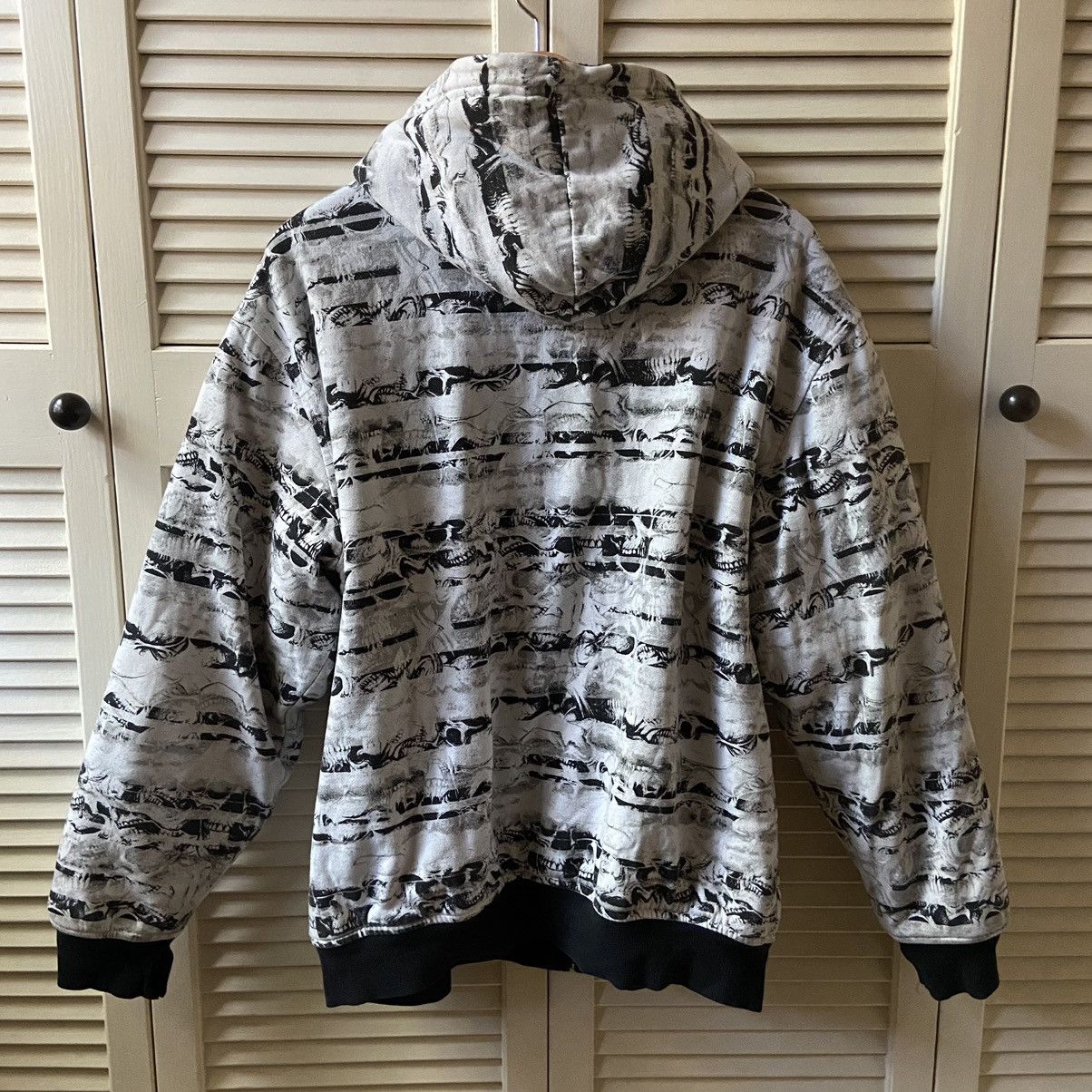 Vintage Vintage Y2K MMA Elite Skull AOP Full Zip Hoodie Sweatshirt Size US XL / EU 56 / 4 - 6 Thumbnail