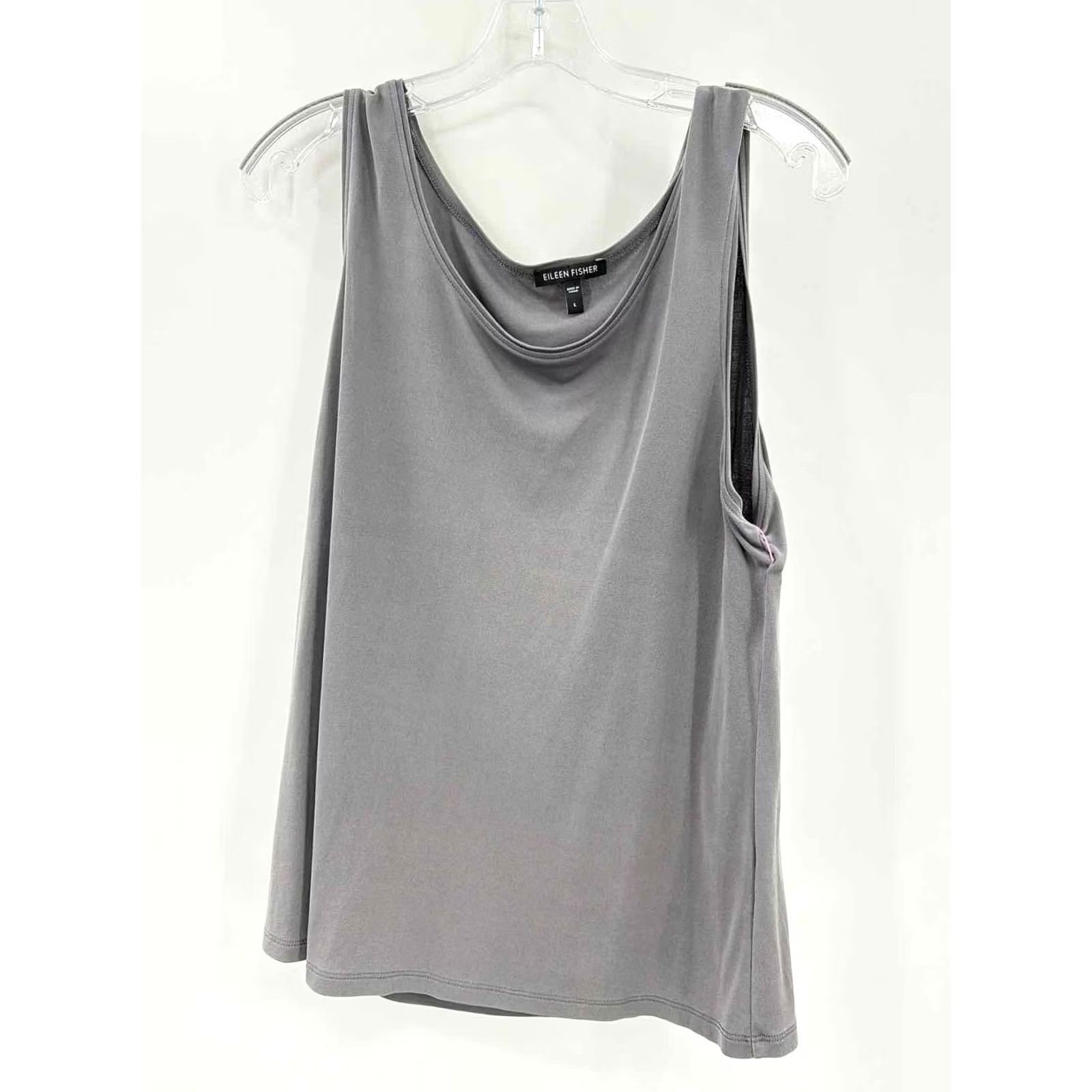 Eileen Fisher Pre-Owned Eileen Fisher Gray Tank Top Large Regular Size Size L / US 10 / IT 46 - 2 Thumbnail