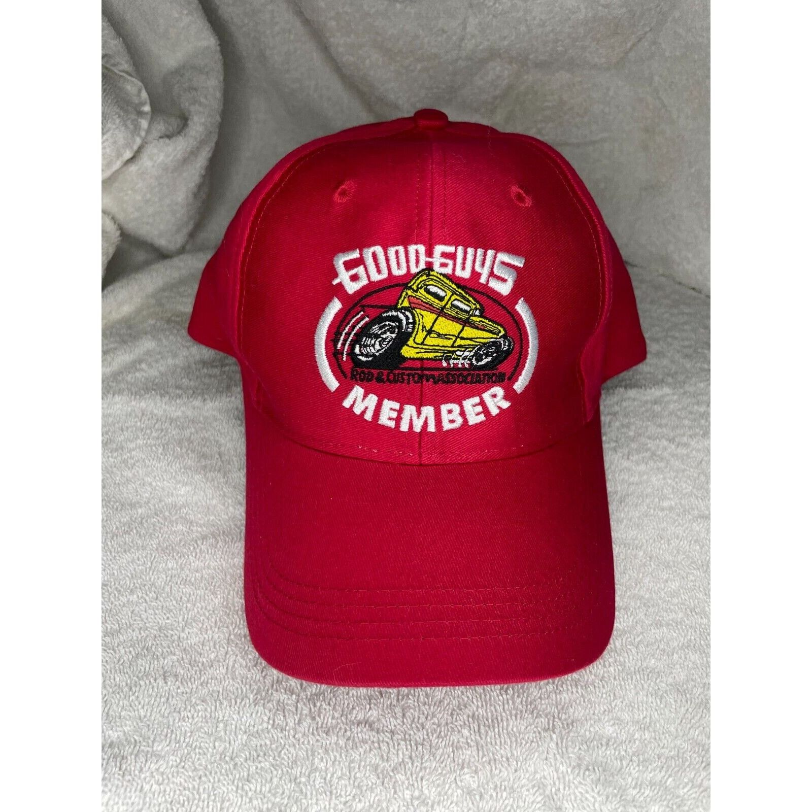 Vintage Goodguys Rod & Custom Association Red Member Snapback Hat Size ONE SIZE - 2 Thumbnail