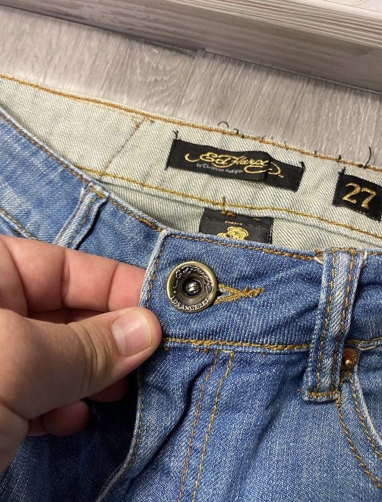 Christian Audigier × Ed Hardy × Vintage Vintage Ed Hardy embroidered logo skinny jeans size 27 Size US 27 - 9 Thumbnail