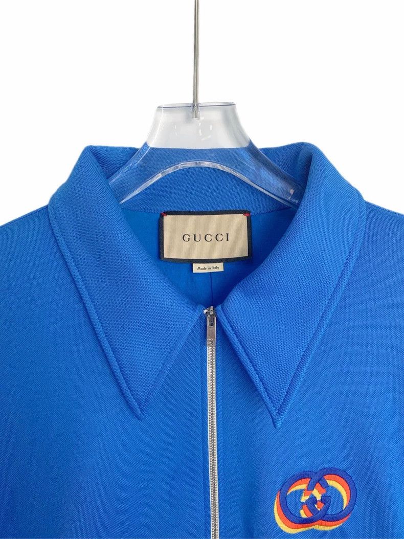 Gucci Gucci Blue embroidered logo jacket 2502-Nextarrow Size US XXL / EU 58 / 5 - 3 Thumbnail