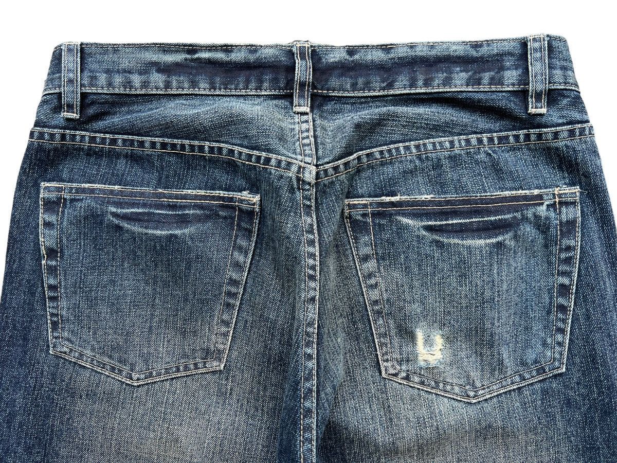 Japanese Brand Japanese Brand Distressed Ripped Faded Denim Jeans 34x34.5 Size US 34 / EU 50 - 6 Thumbnail