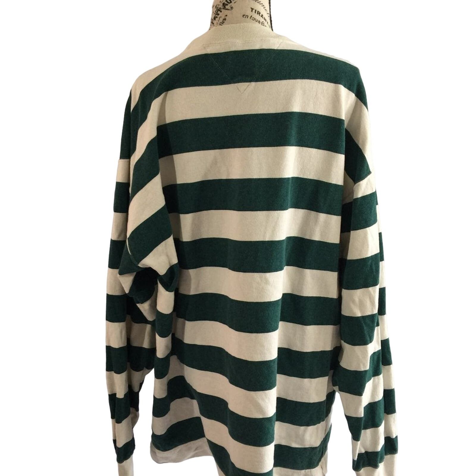 Tommy Hilfiger Tommy Hilfiger Men Large Sweatshirt Cotton Stripes Pullover Size US L / EU 52-54 / 3 - 4 Thumbnail