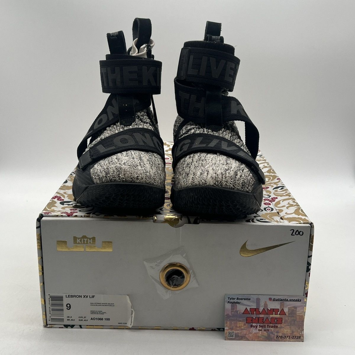 Nike Kith x lebron Lifestyle 15 concrete Size US 9 / EU 42 - 2 Thumbnail