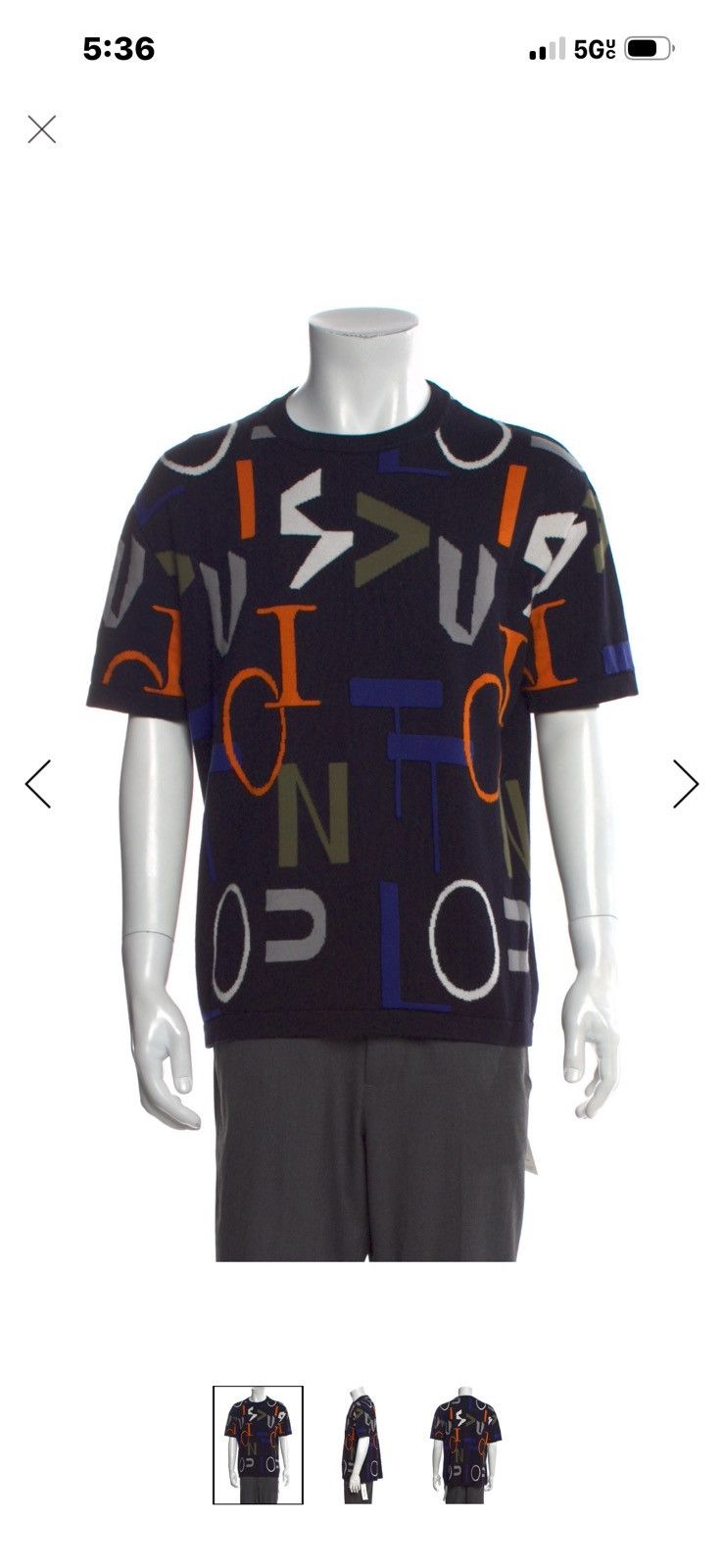 Louis Vuitton Louis Vuitton Luxury Short-Sleeve Knit T-Shirt Size US M / EU 48-50 / 2 - 7 Thumbnail