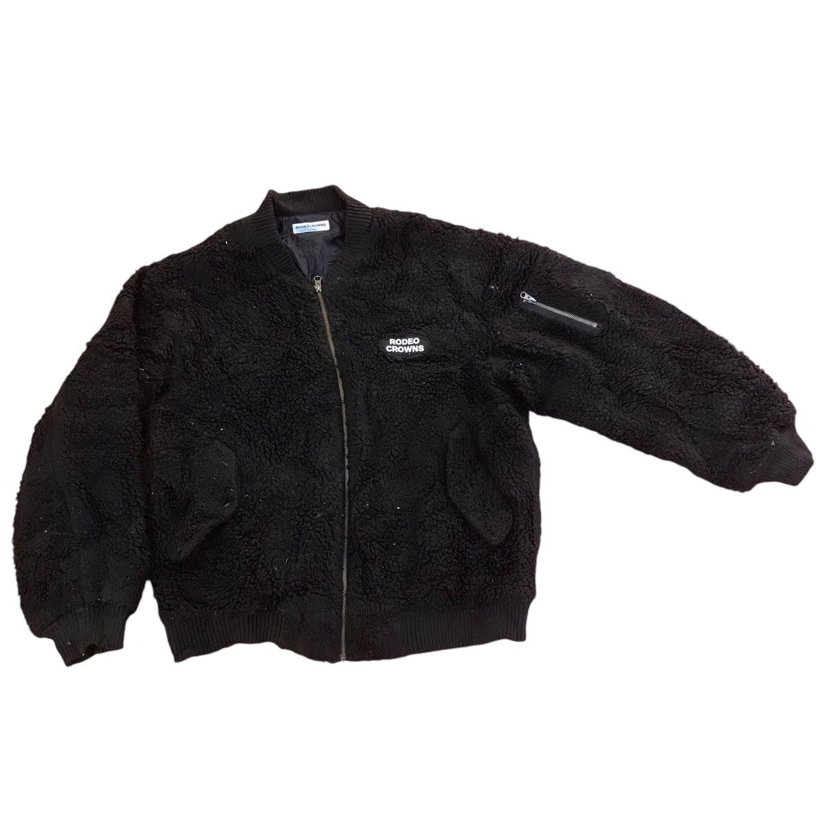 14th Addiction × Japanese Brand × Santa Cruz Skateboards VINTAGE RODEO CROWNS SKATE FUR BOMBERS STYLE JACKET Size US L / EU 52-54 / 3 - 7 Thumbnail