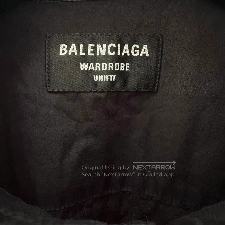 Balenciaga Balenciaga Recycled Logo Printed Long Sleeve Shirt Size US XS / EU 42 / 0 - 6 Thumbnail
