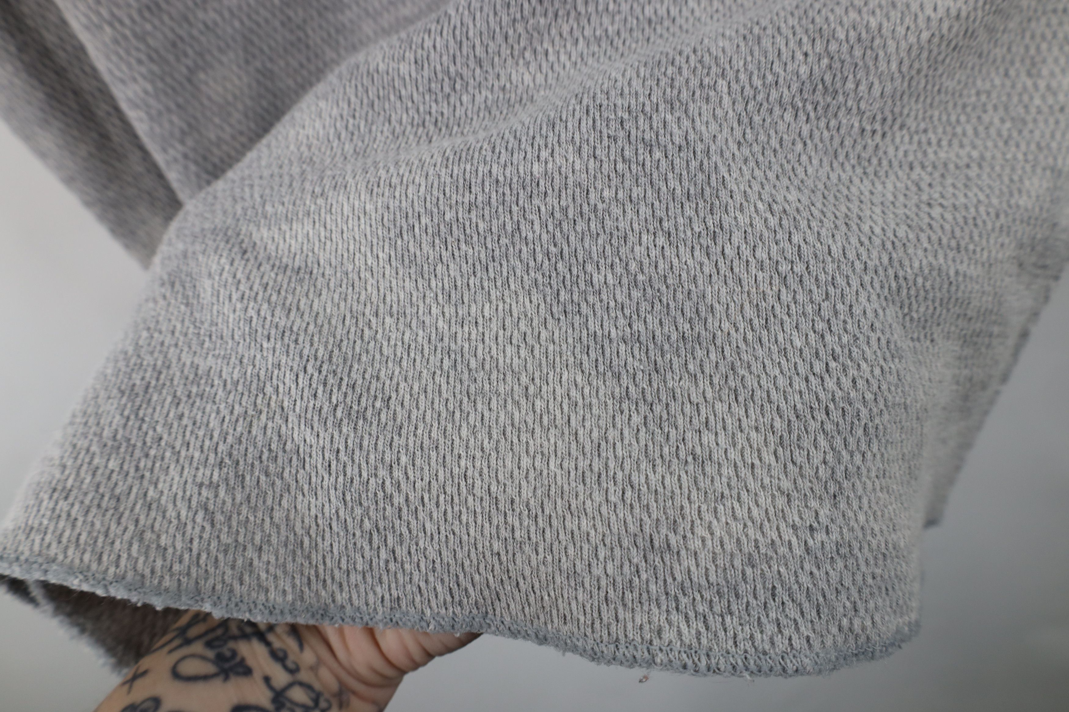 Vintage Vintage 90s Streetwear Thermal Waffle Knit T-Shirt Gray USA Size US XL / EU 56 / 4 - 7 Thumbnail