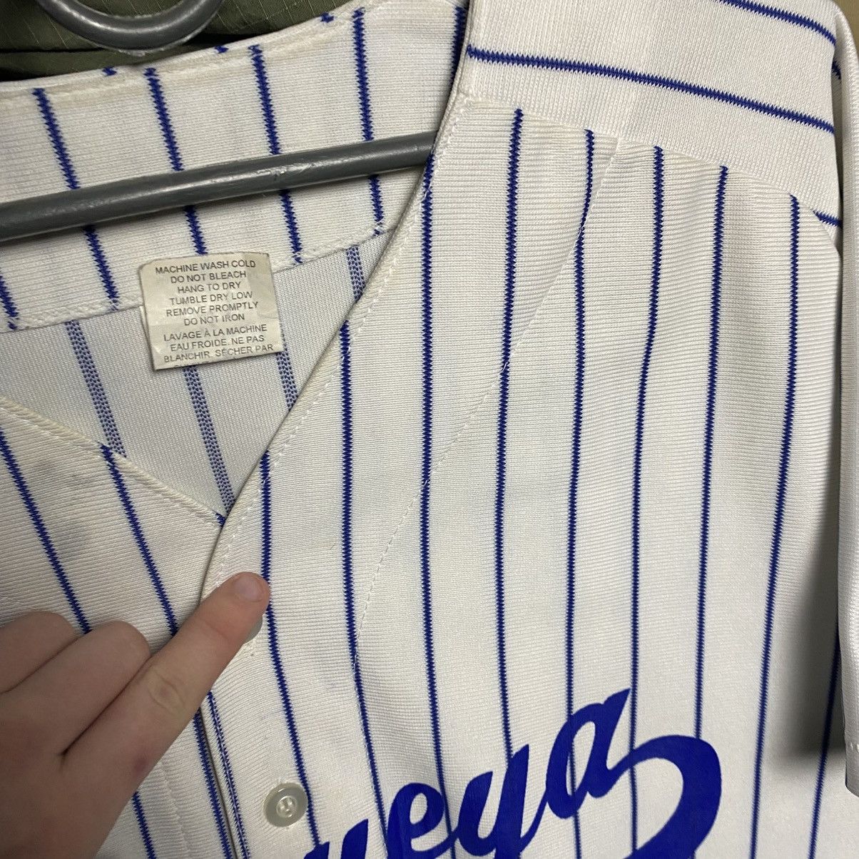 NFL Vintage Athletic Knit Quisqueya Softball 90’s button tee Size US L / EU 52-54 / 3 - 7 Thumbnail
