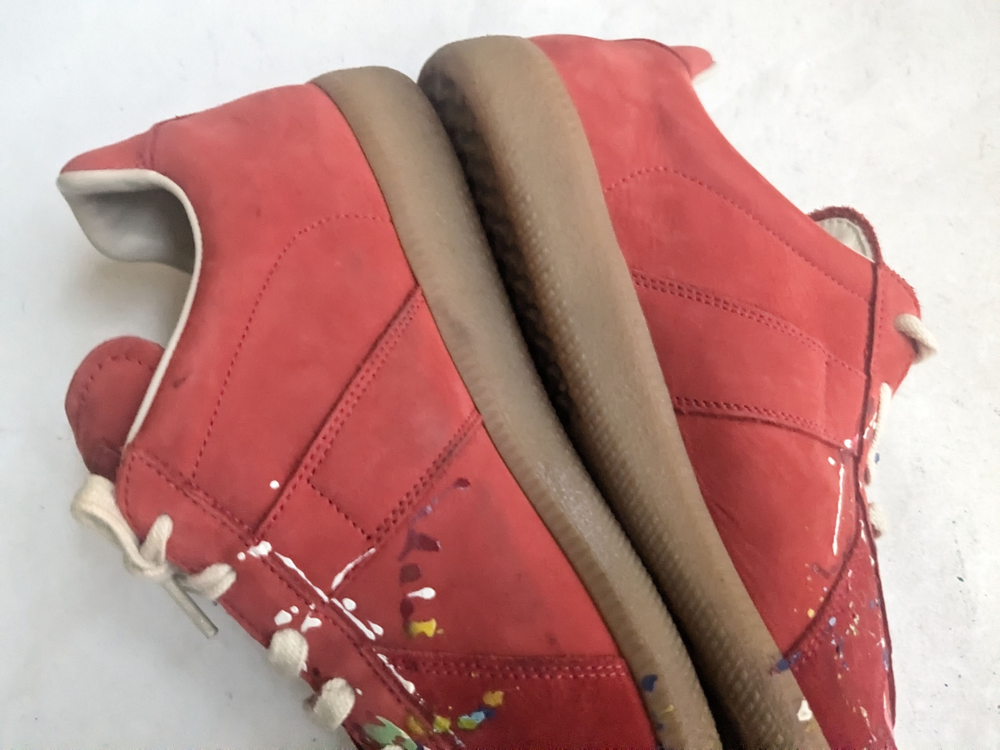 Maison Margiela Maison Margiela Replica GAT Red Paint Splatter 10 43 Size US 10 / EU 43 - 12 Thumbnail